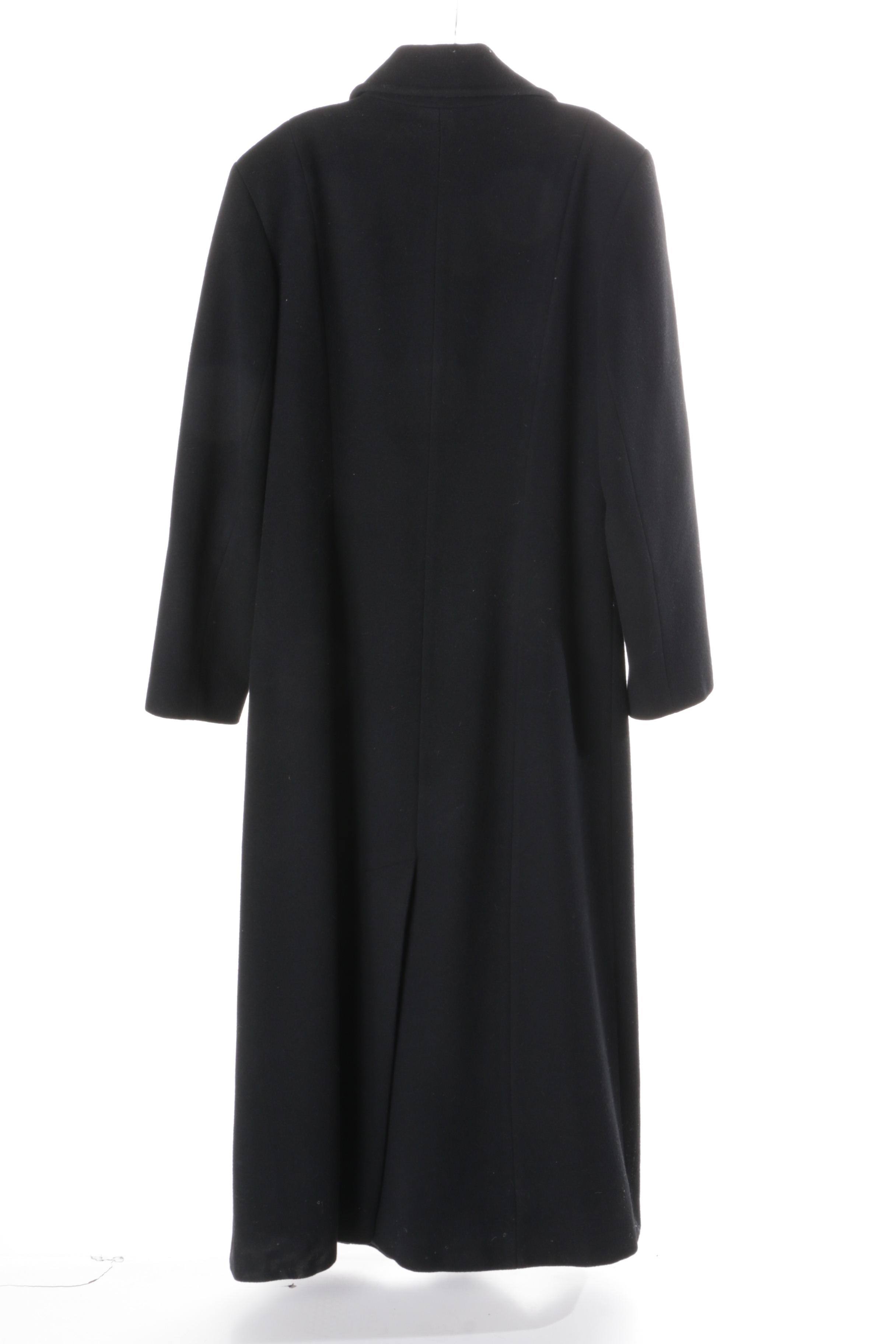 Women's Black Overcoats Including Calvin Klein