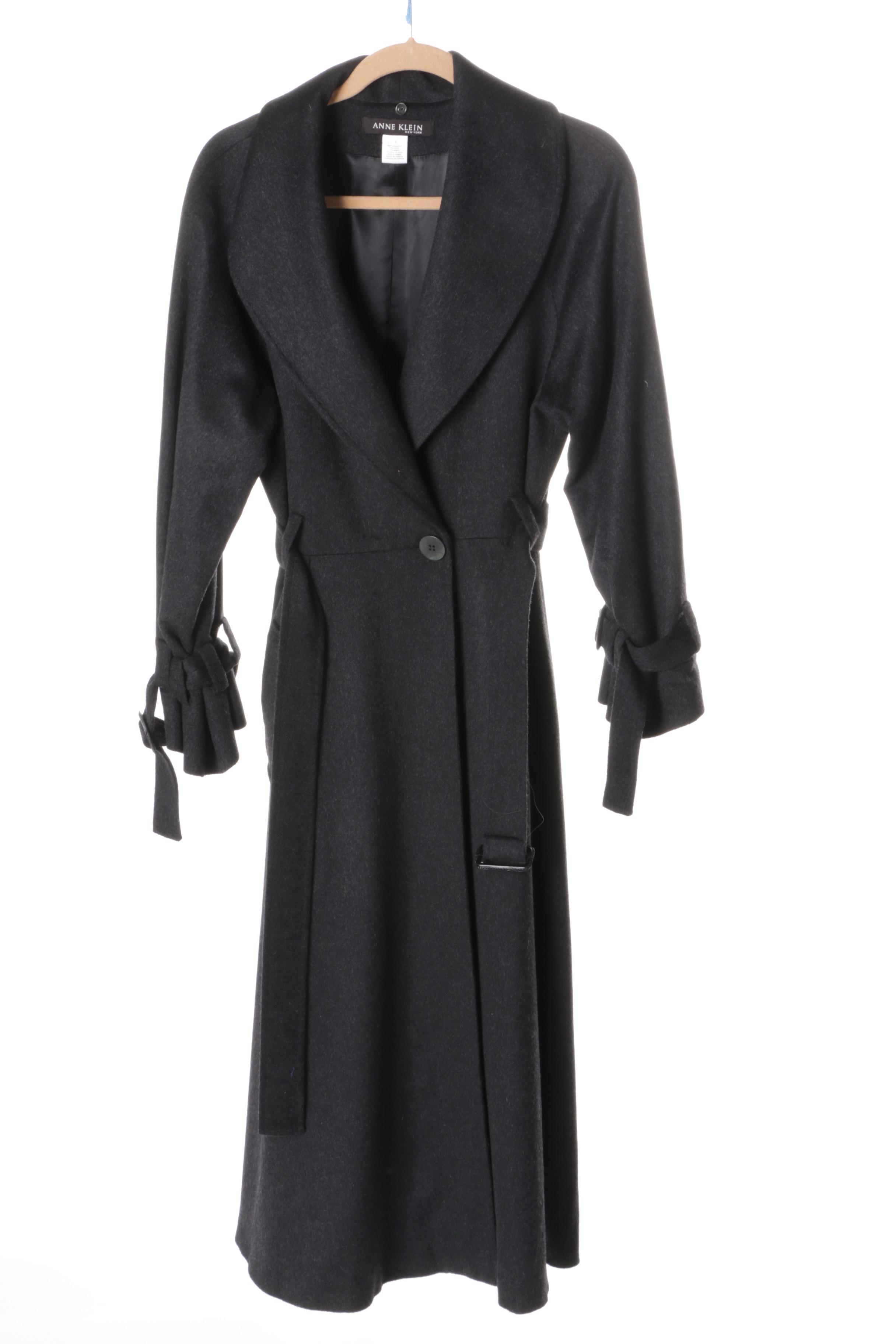 Women's Black Overcoats Including Calvin Klein