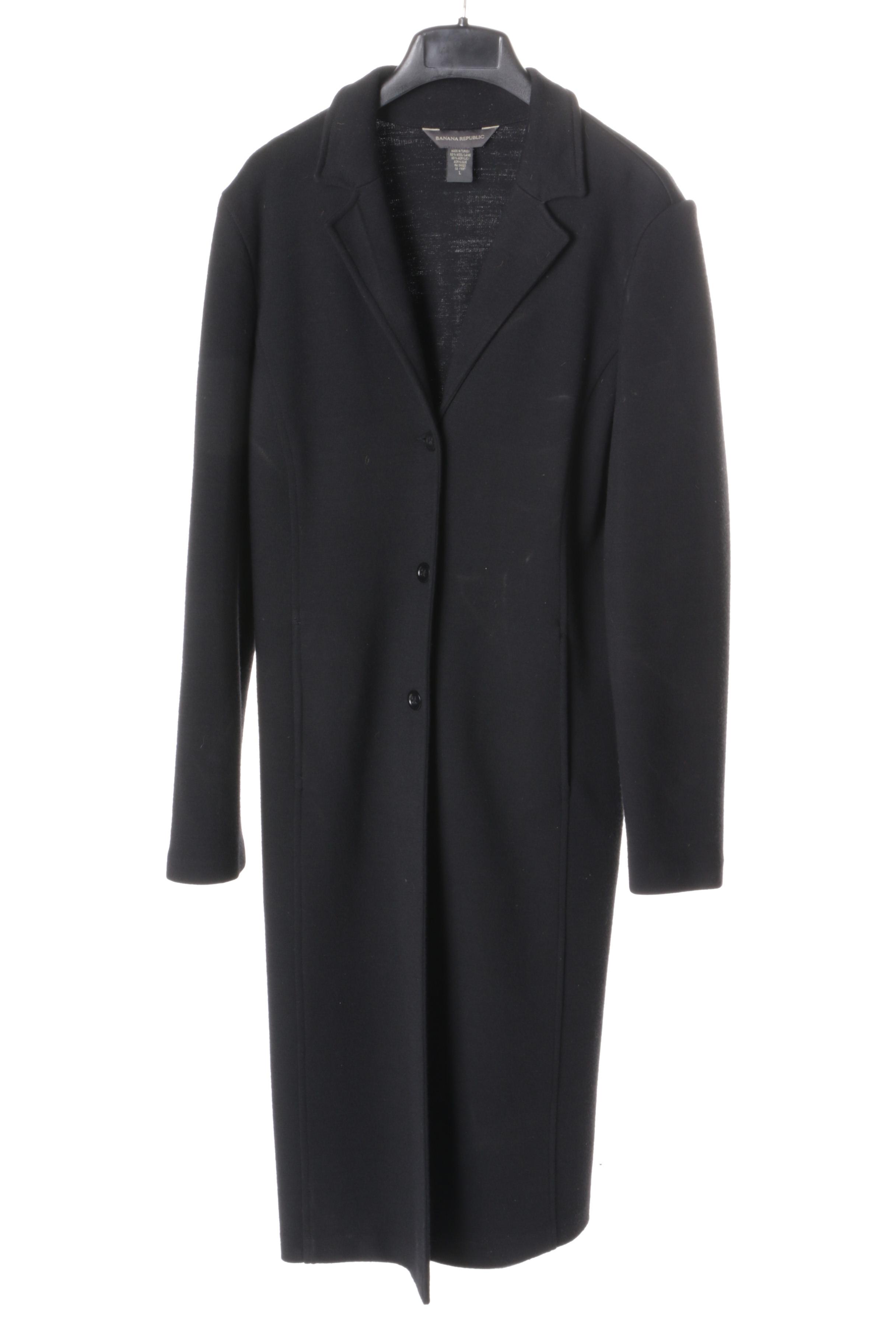 Women's Black Overcoats Including Calvin Klein