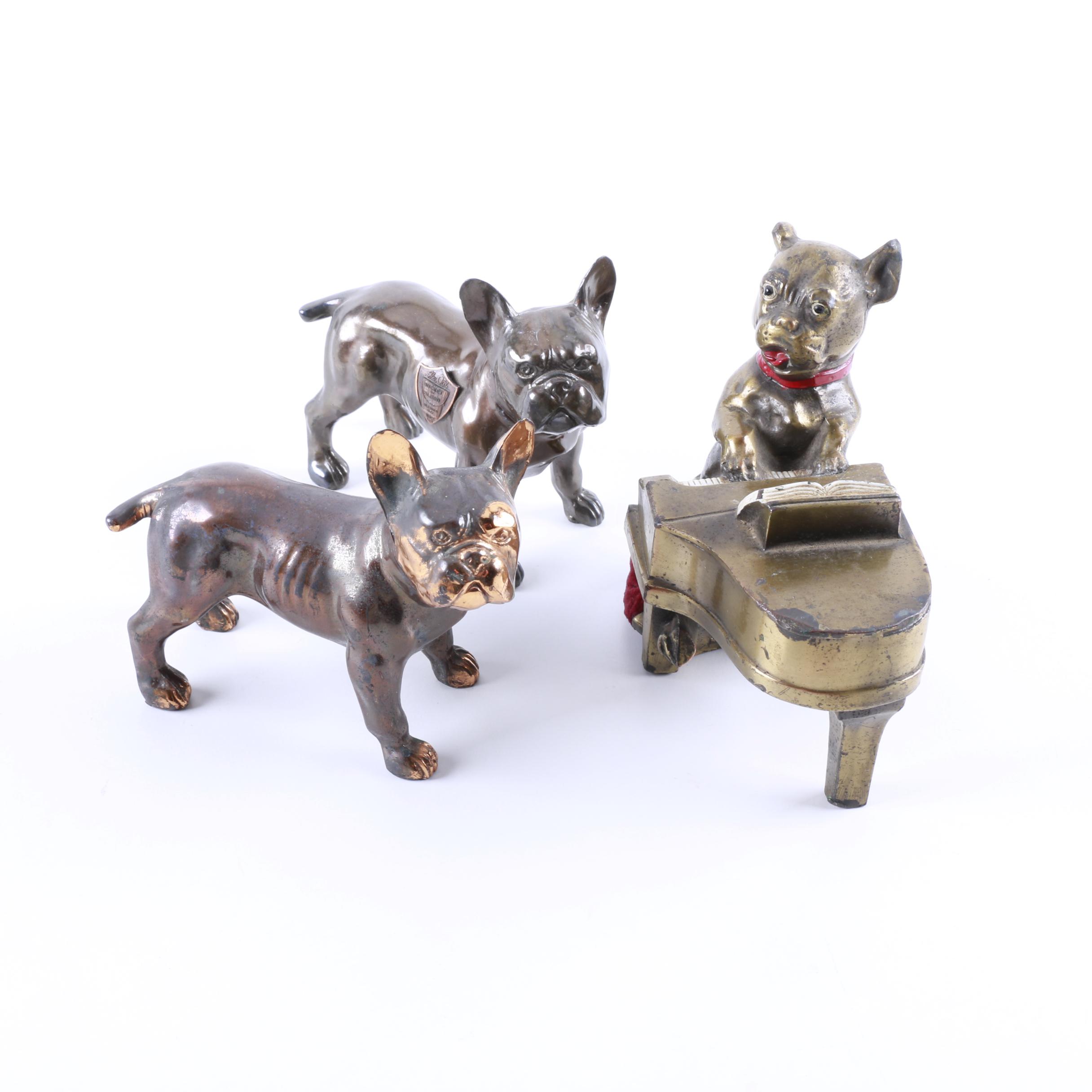 Vintage Metal Dog Figurines