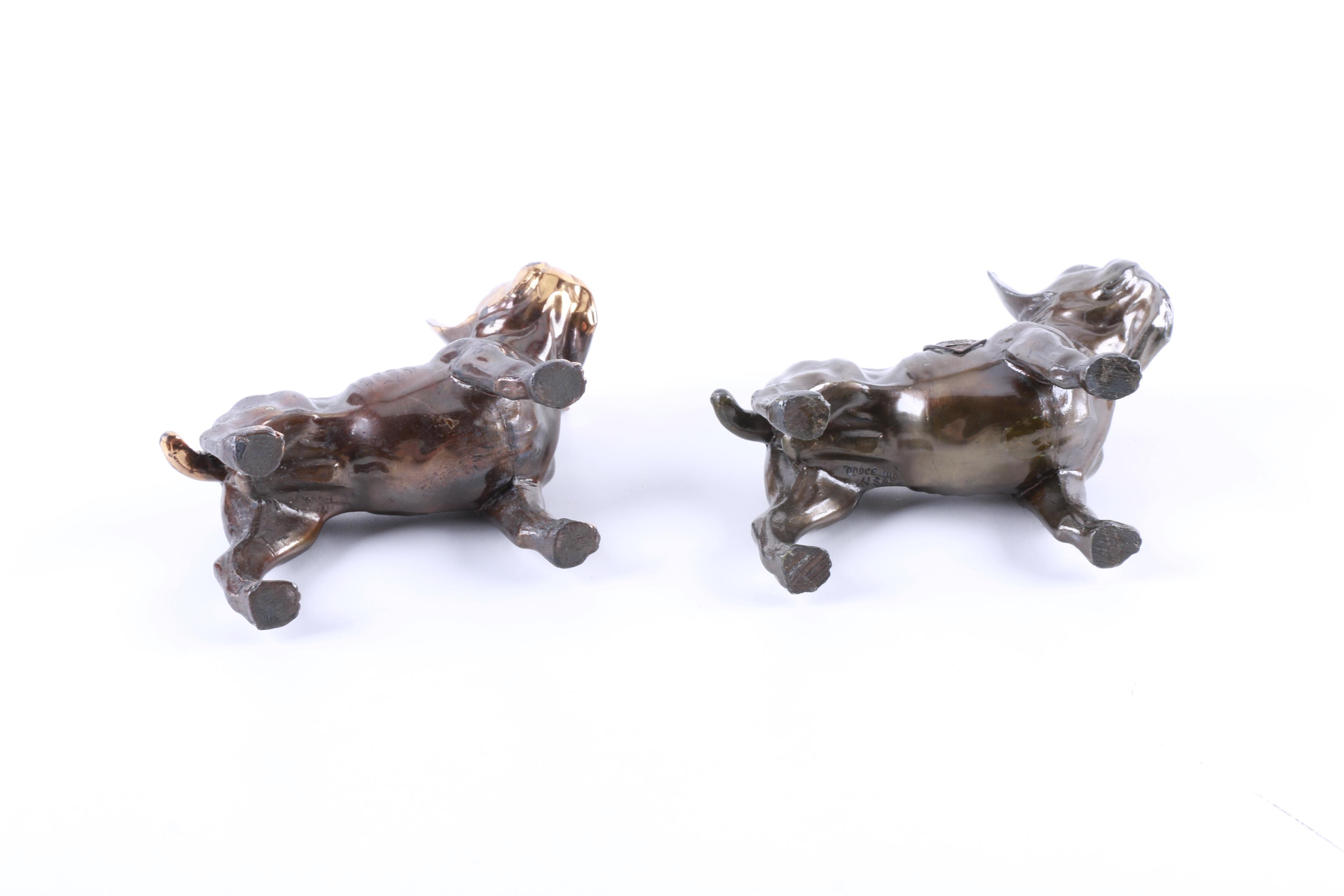 Vintage Metal Dog Figurines