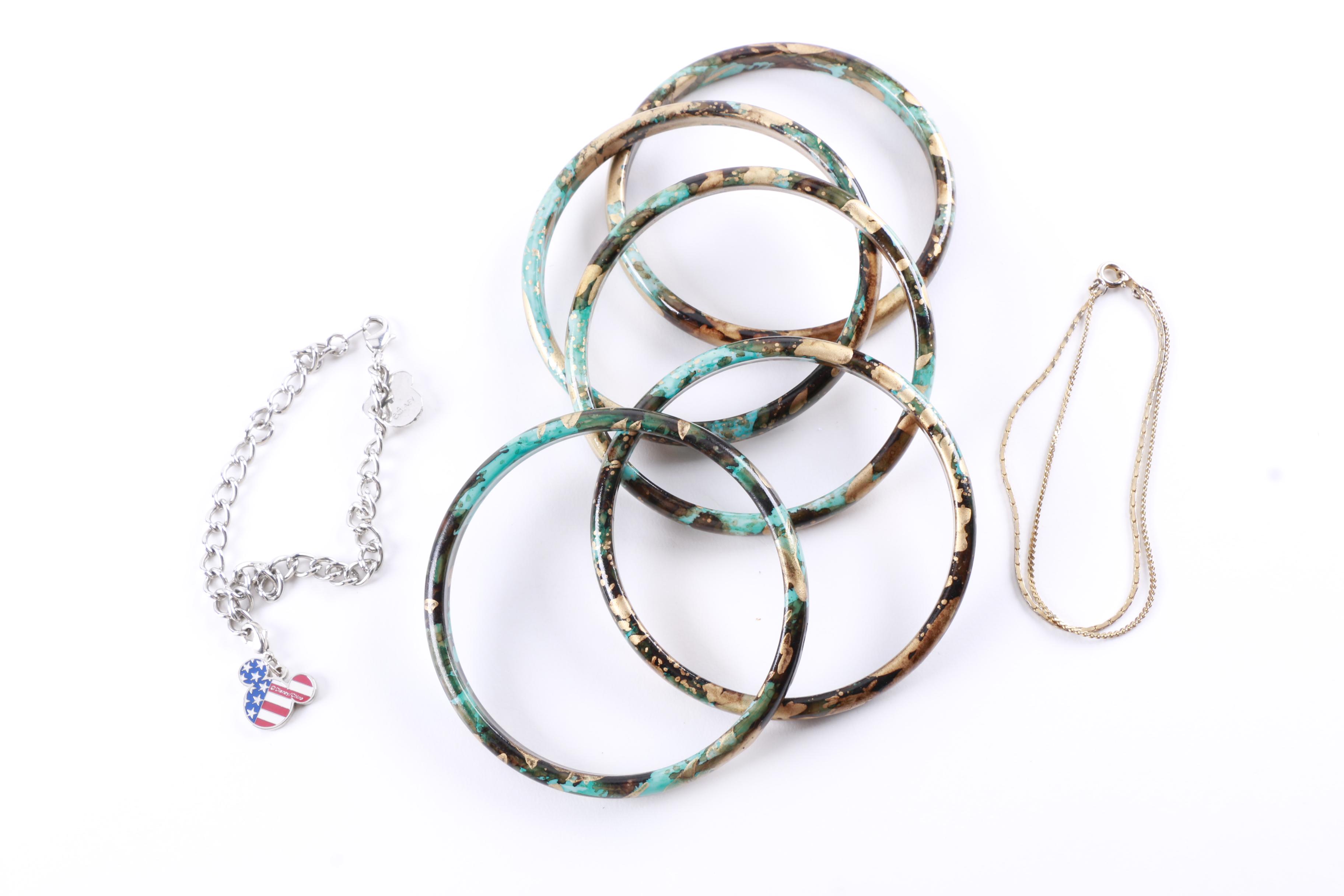 Costume Jewelry Assortment Including Disney and Coro