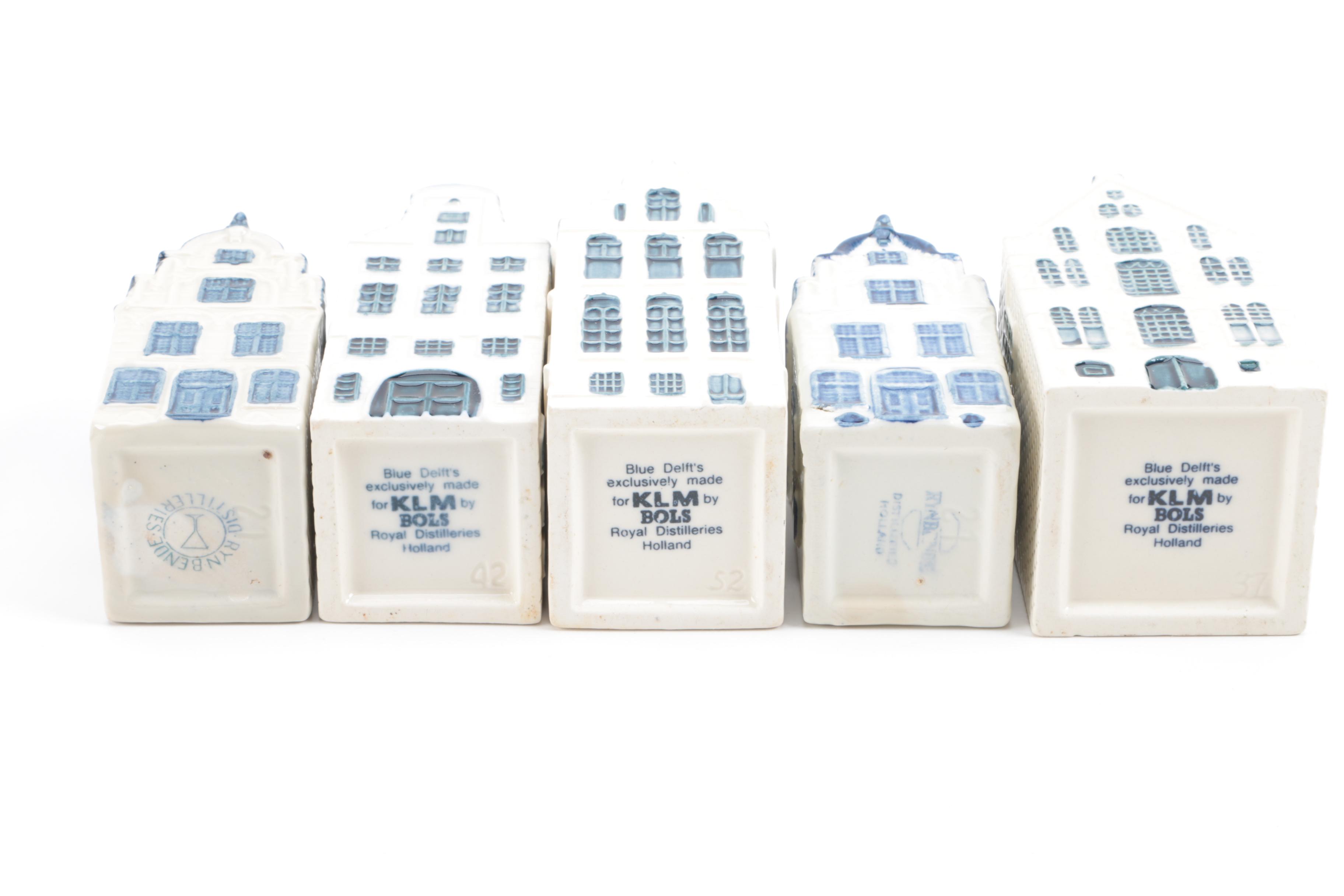 KLM Delft Blue House Decanters