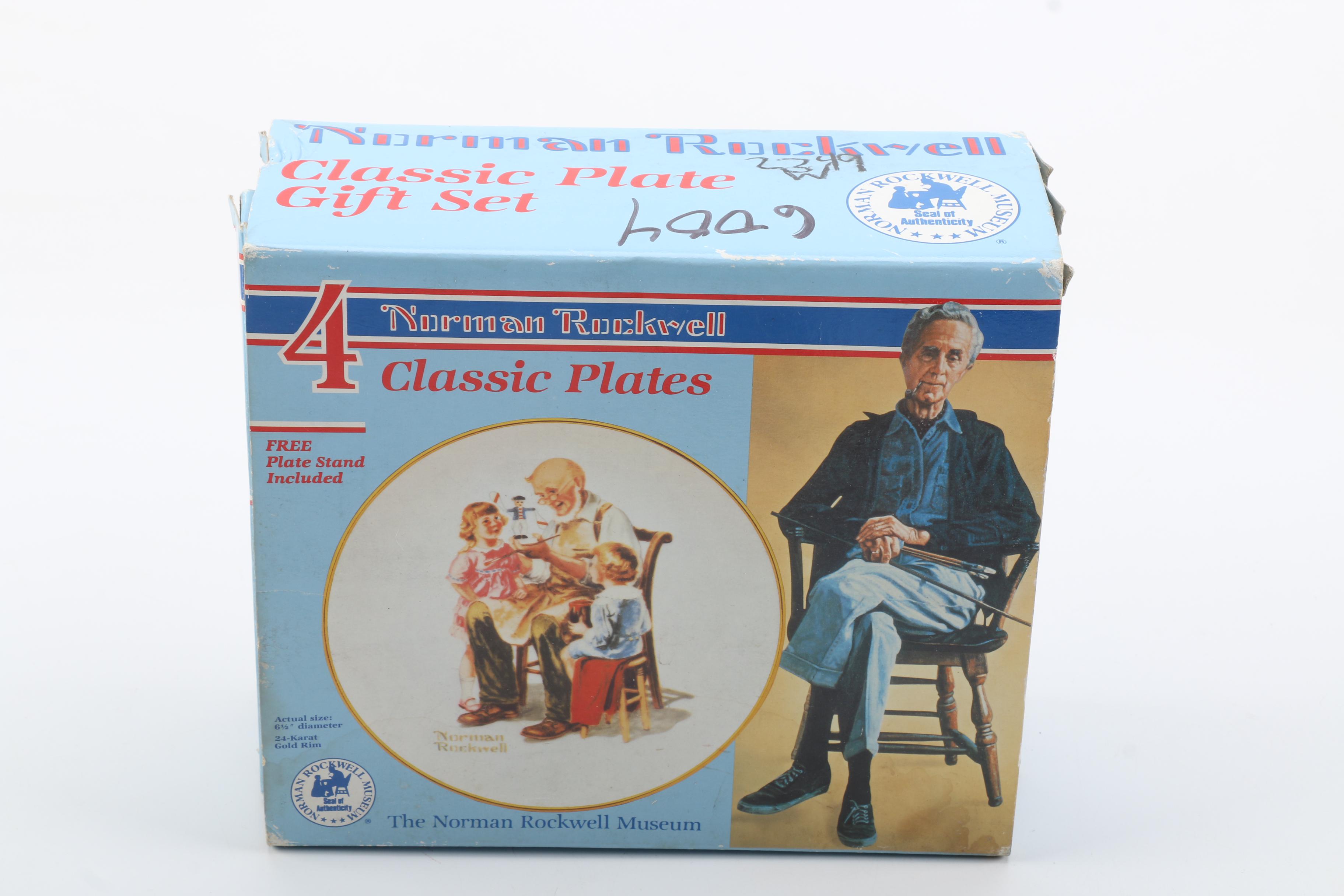 Norman Rockwell Museum Collector Plates and Figurine