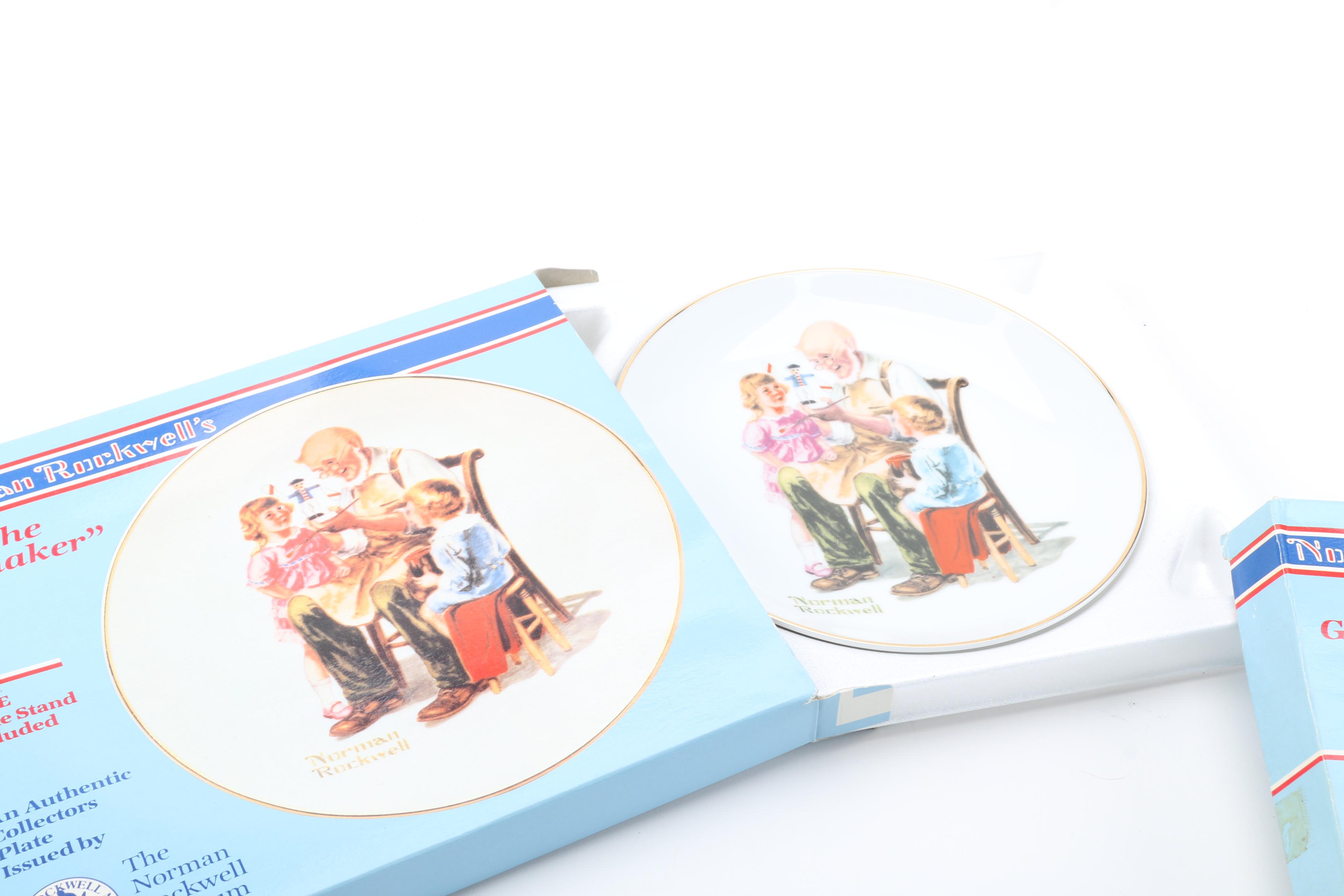 Norman Rockwell Museum Collector Plates and Figurine