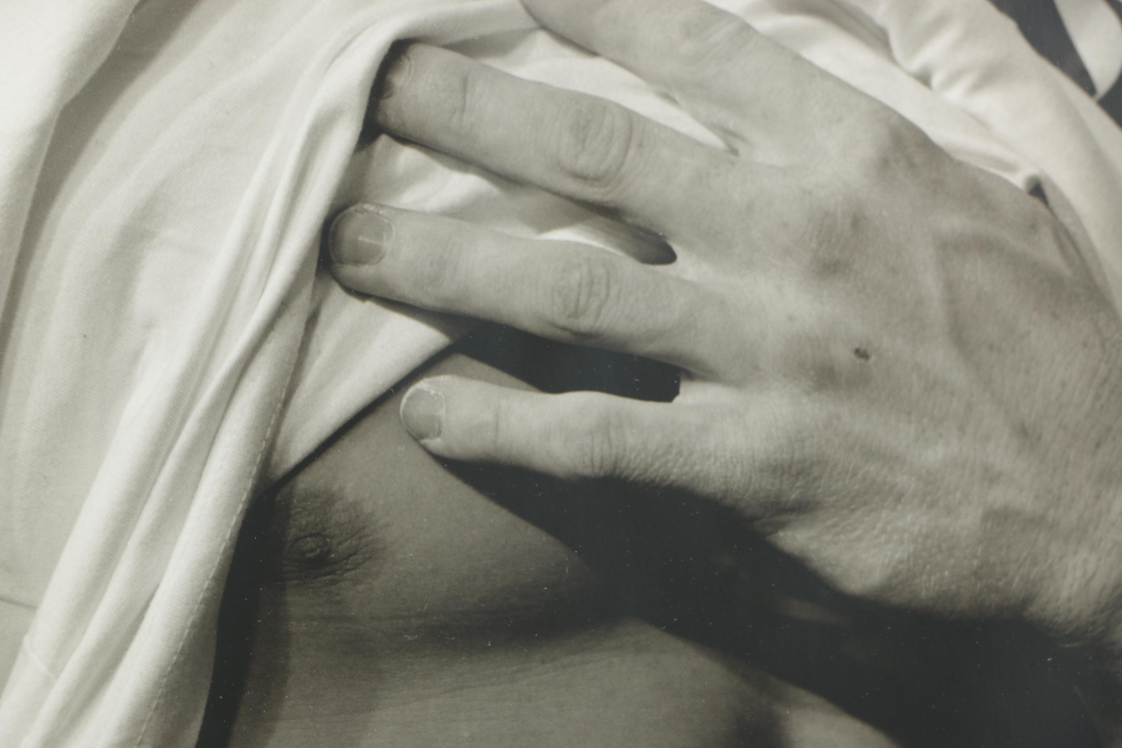 Gelatin-Silver Photograph Male Torso with Tazmanian Devil Tattoo