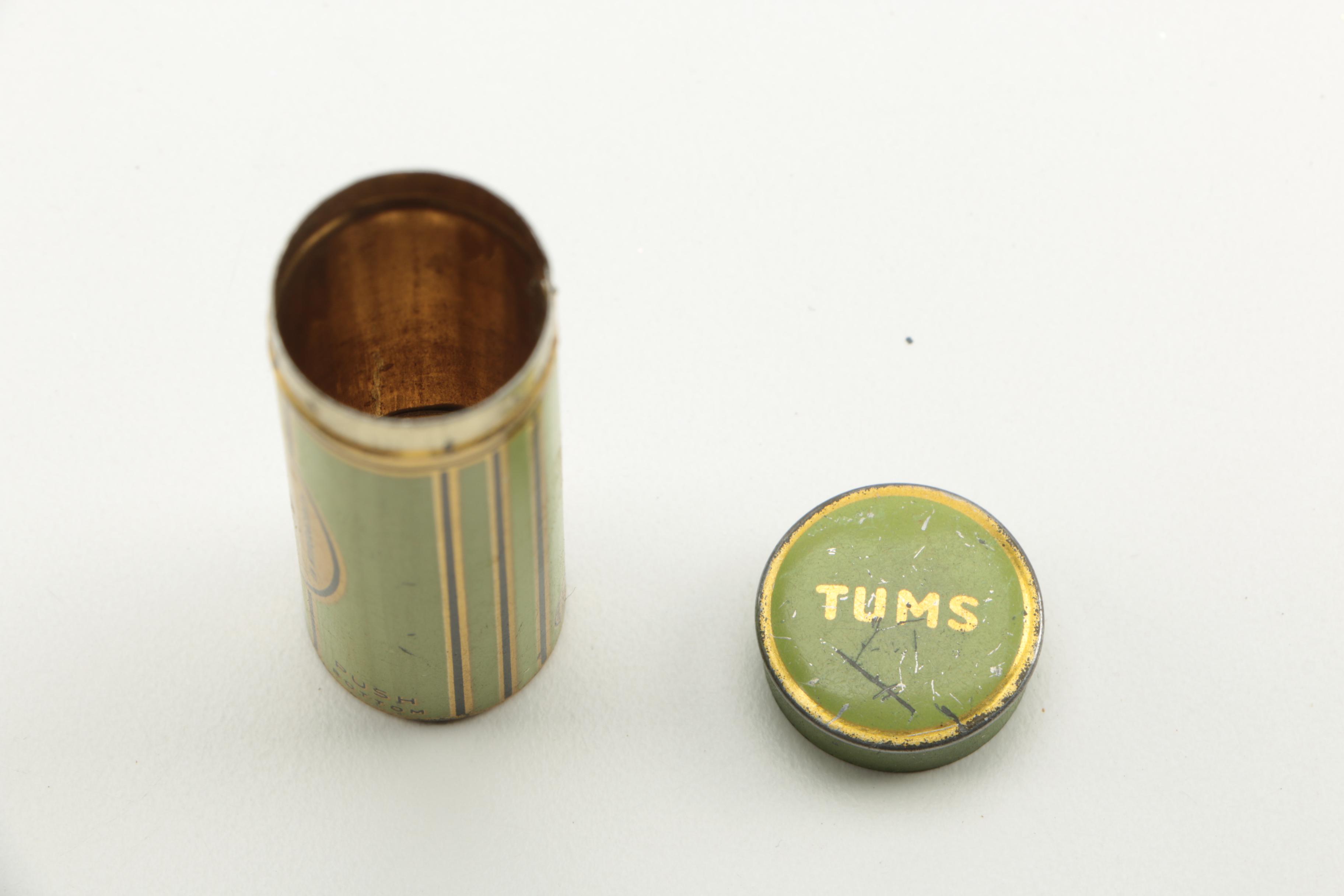 Vintage Cigar and Tums Tins