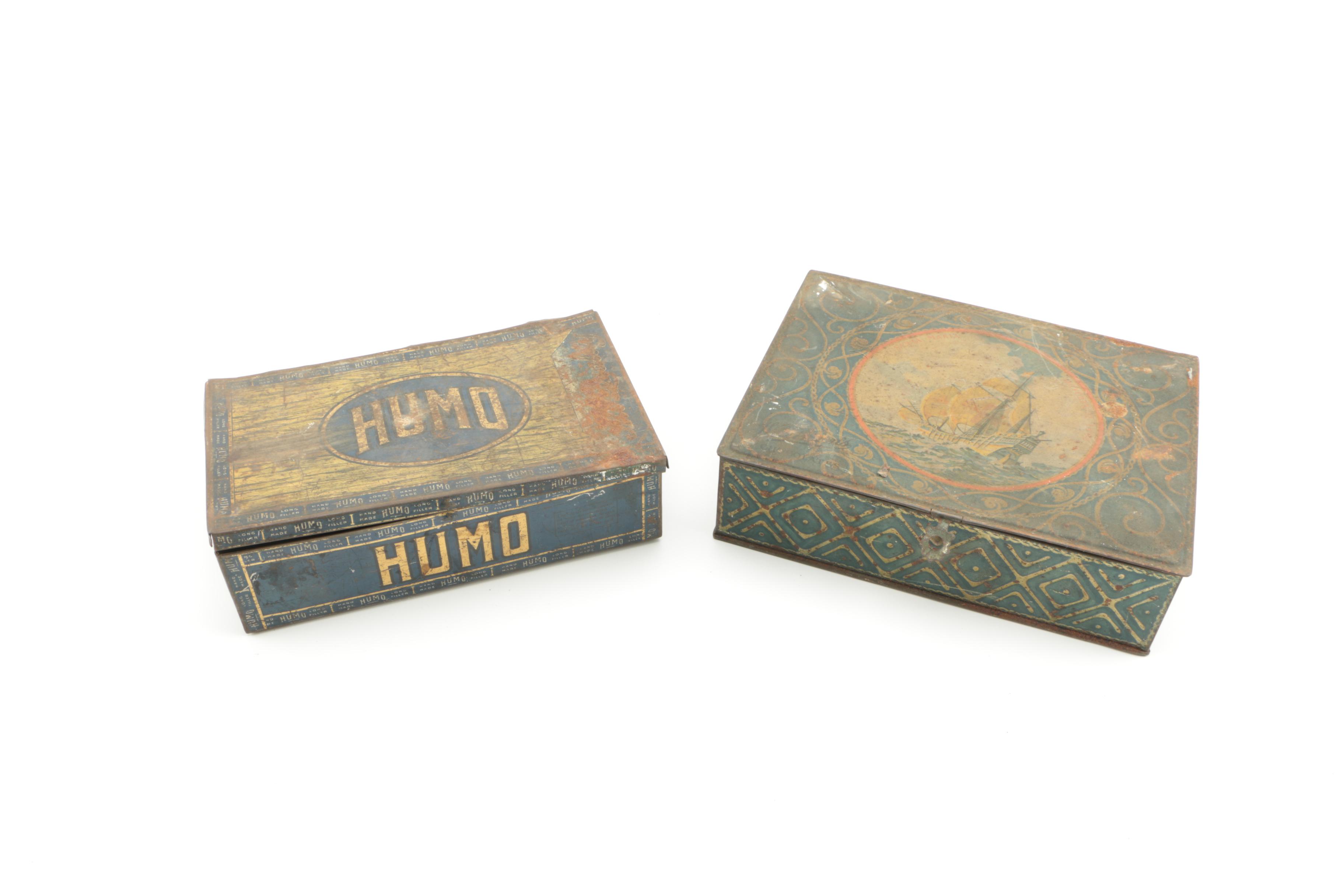 Vintage Cigar and Tums Tins