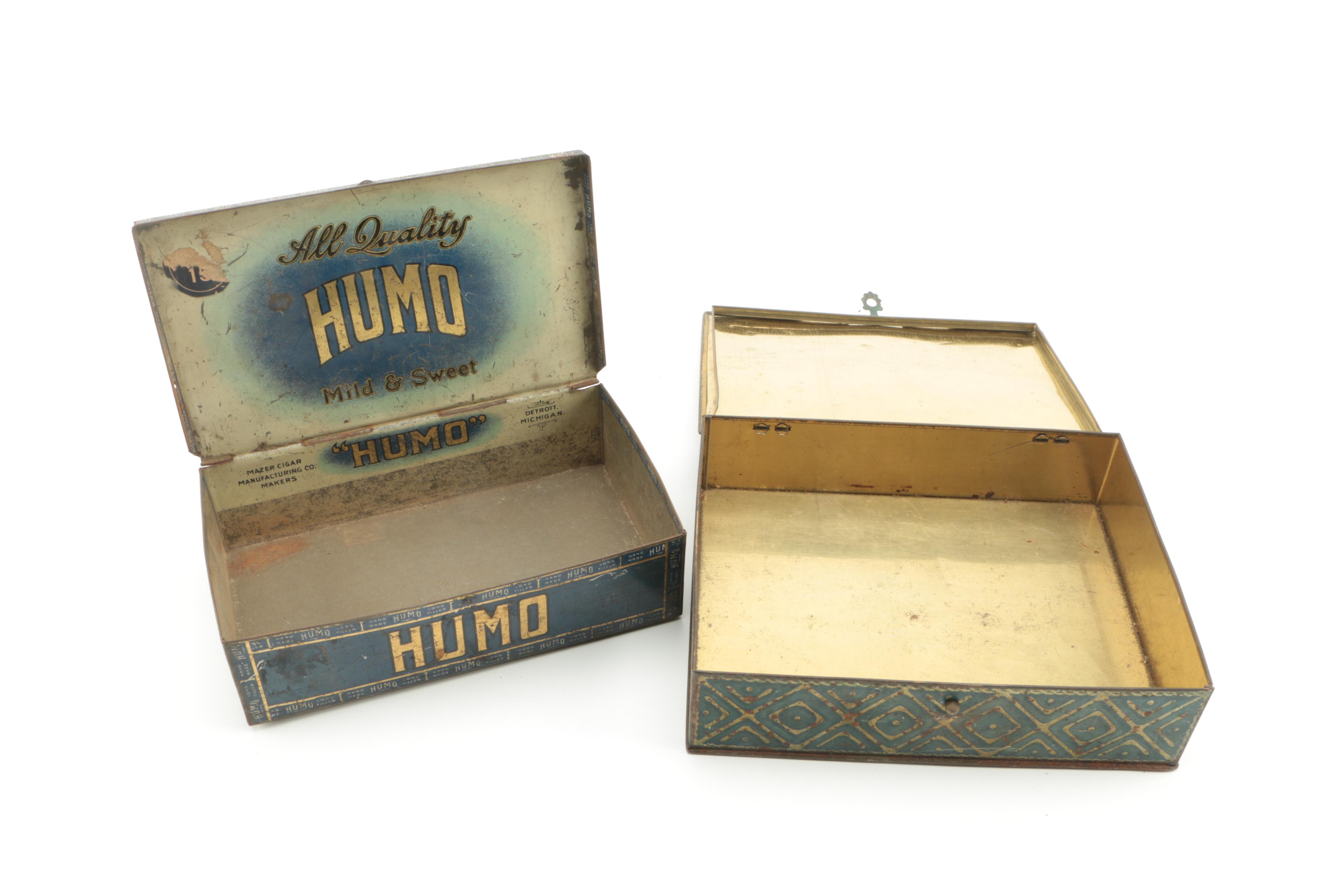 Vintage Cigar and Tums Tins