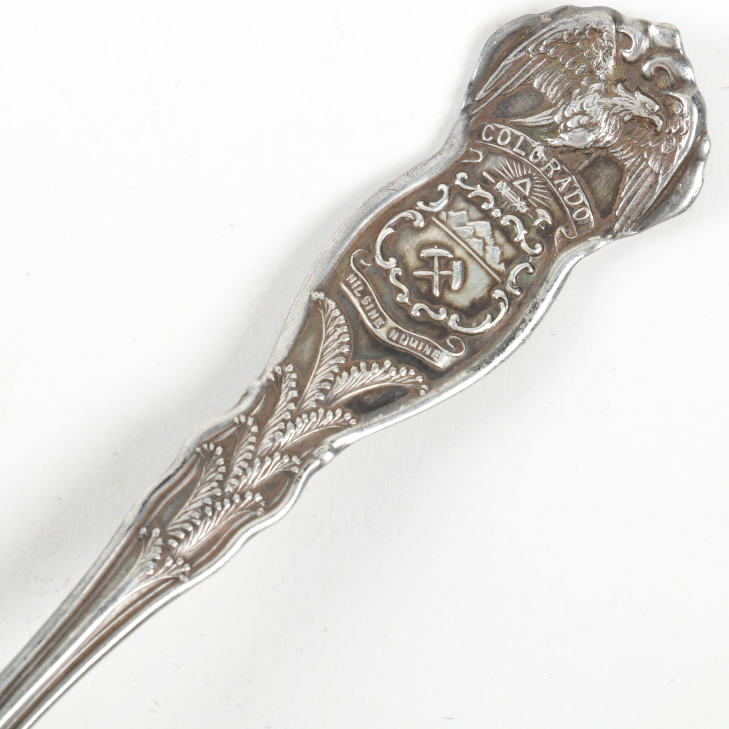 Wm. Rogers & Son Silver Plate Souvenir Spoons with 1847 Roger Bros. Spoon