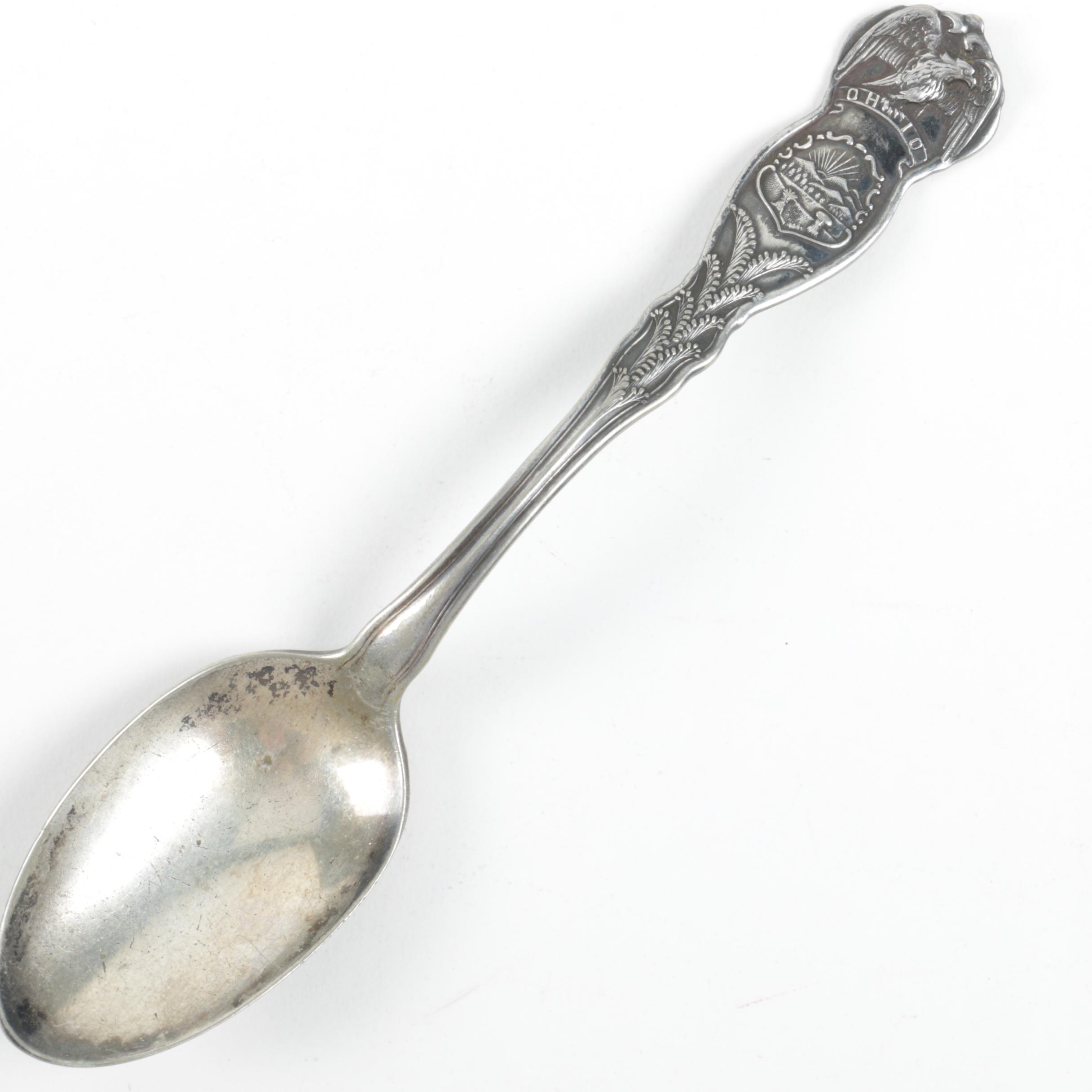 Wm. Rogers & Son Silver Plate Souvenir Spoons with 1847 Roger Bros. Spoon