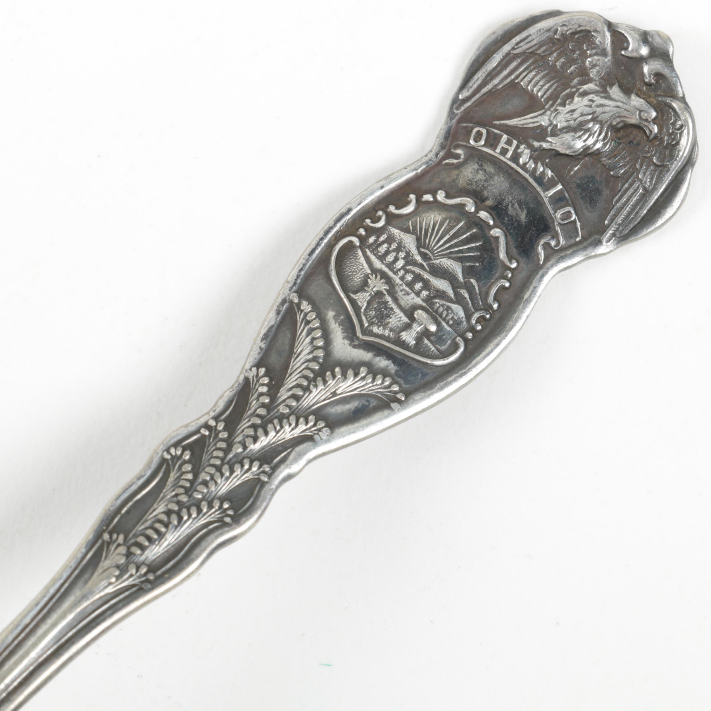 Wm. Rogers & Son Silver Plate Souvenir Spoons with 1847 Roger Bros. Spoon