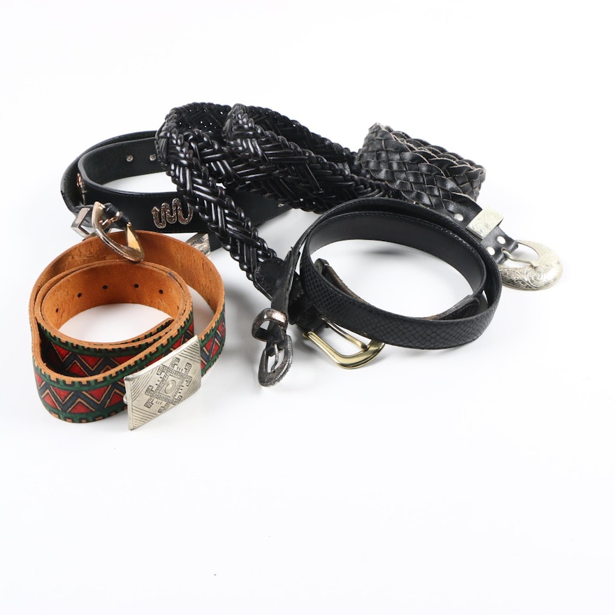 Assortment of Leather Belts