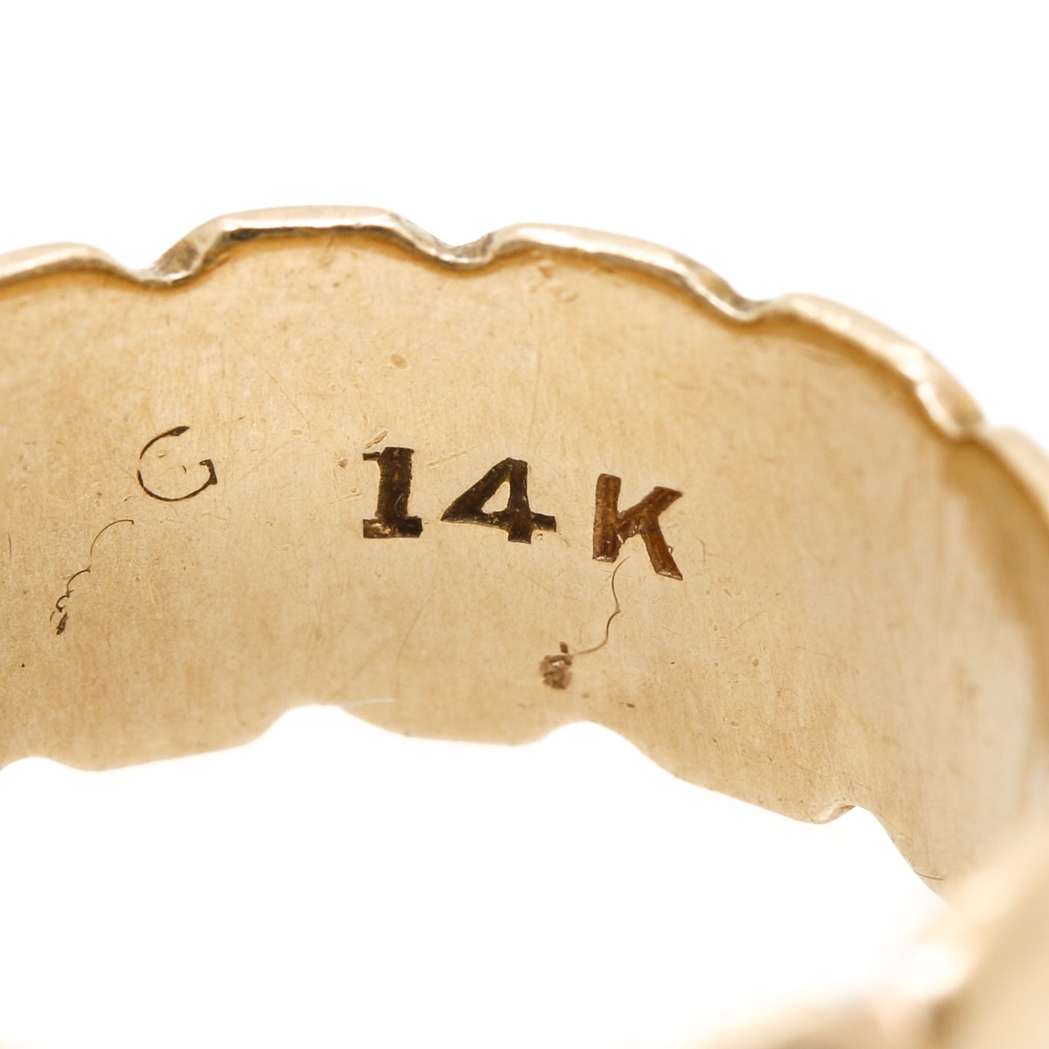 14K Yellow Gold Diamond Band