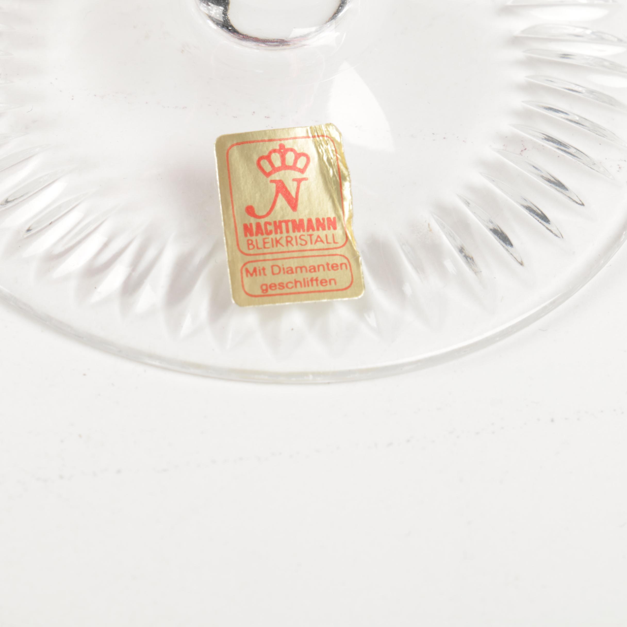 Nachtmann "Traube" Cut to Clear Crystal Champagne Coupes