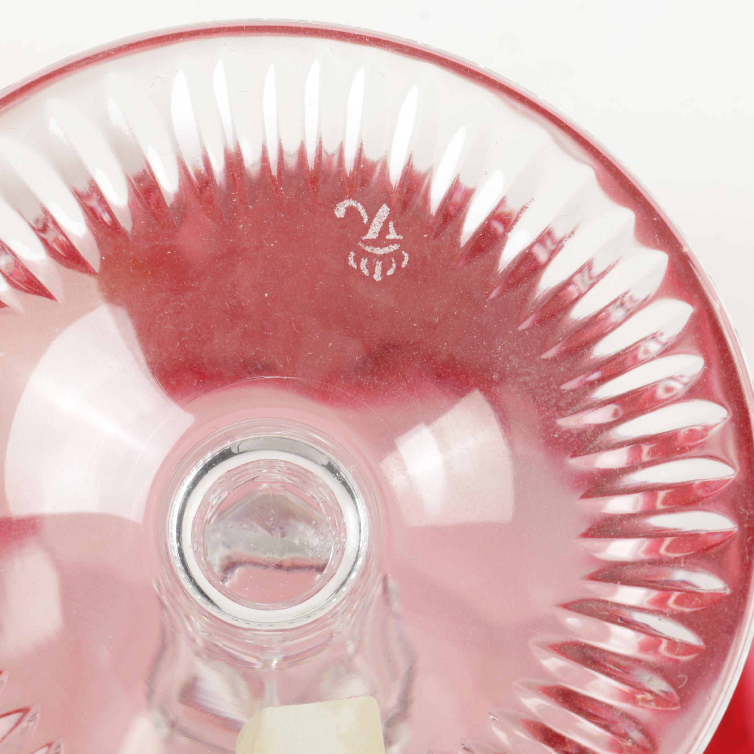 Nachtmann "Traube" Cut to Clear Crystal Champagne Coupes