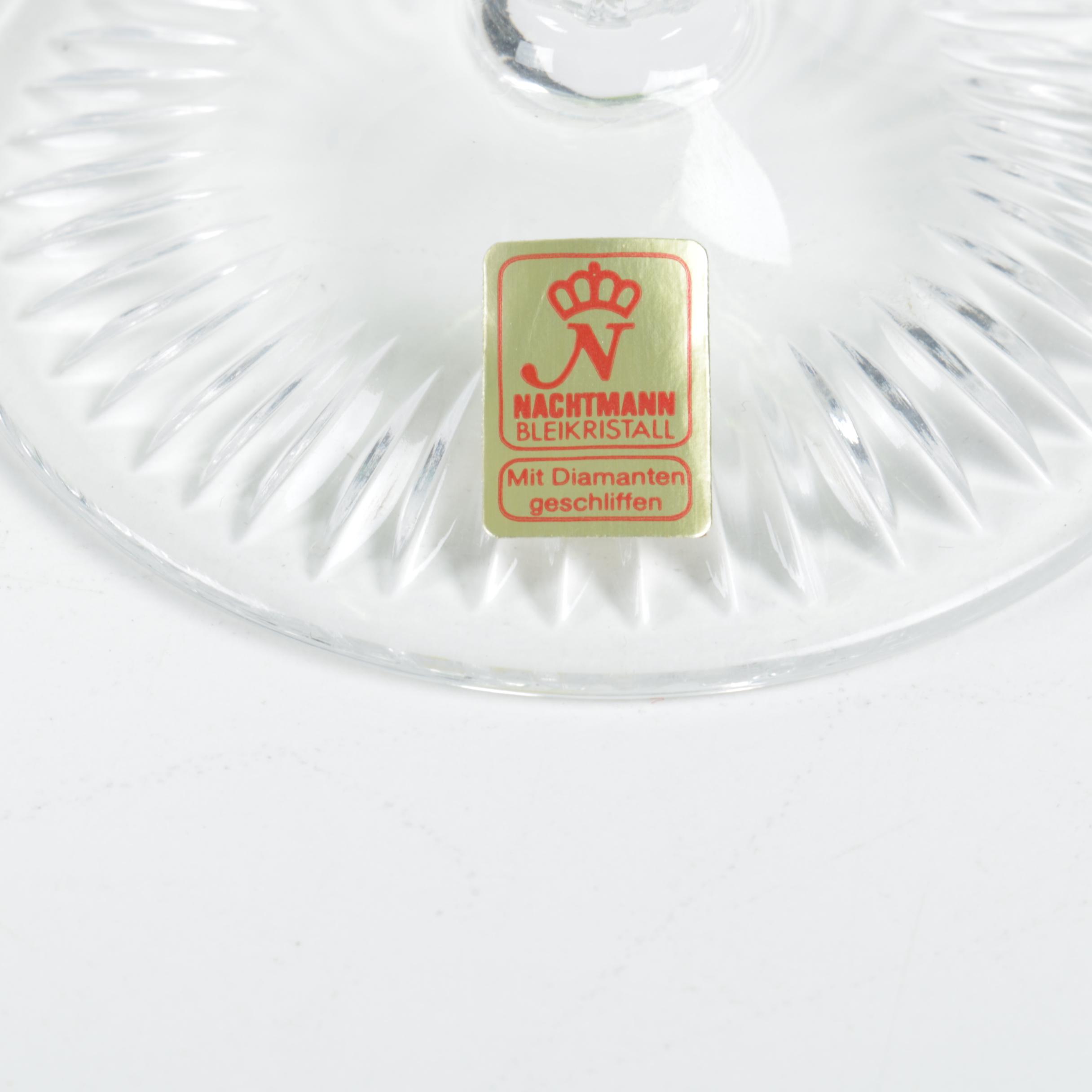 Nachtmann "Traube" Cut to Clear Crystal Champagne Coupes