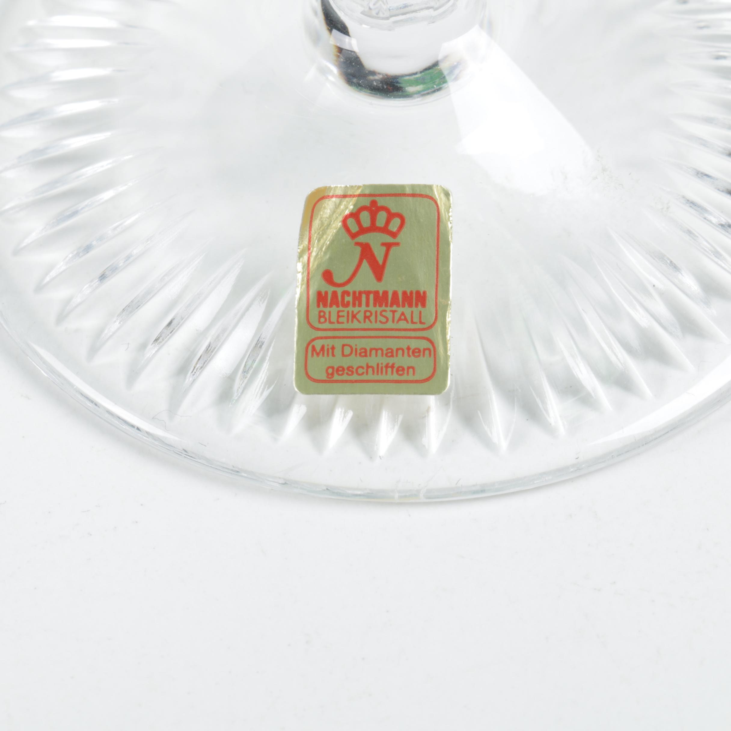 Nachtmann "Traube" Cut to Clear Crystal Champagne Coupes