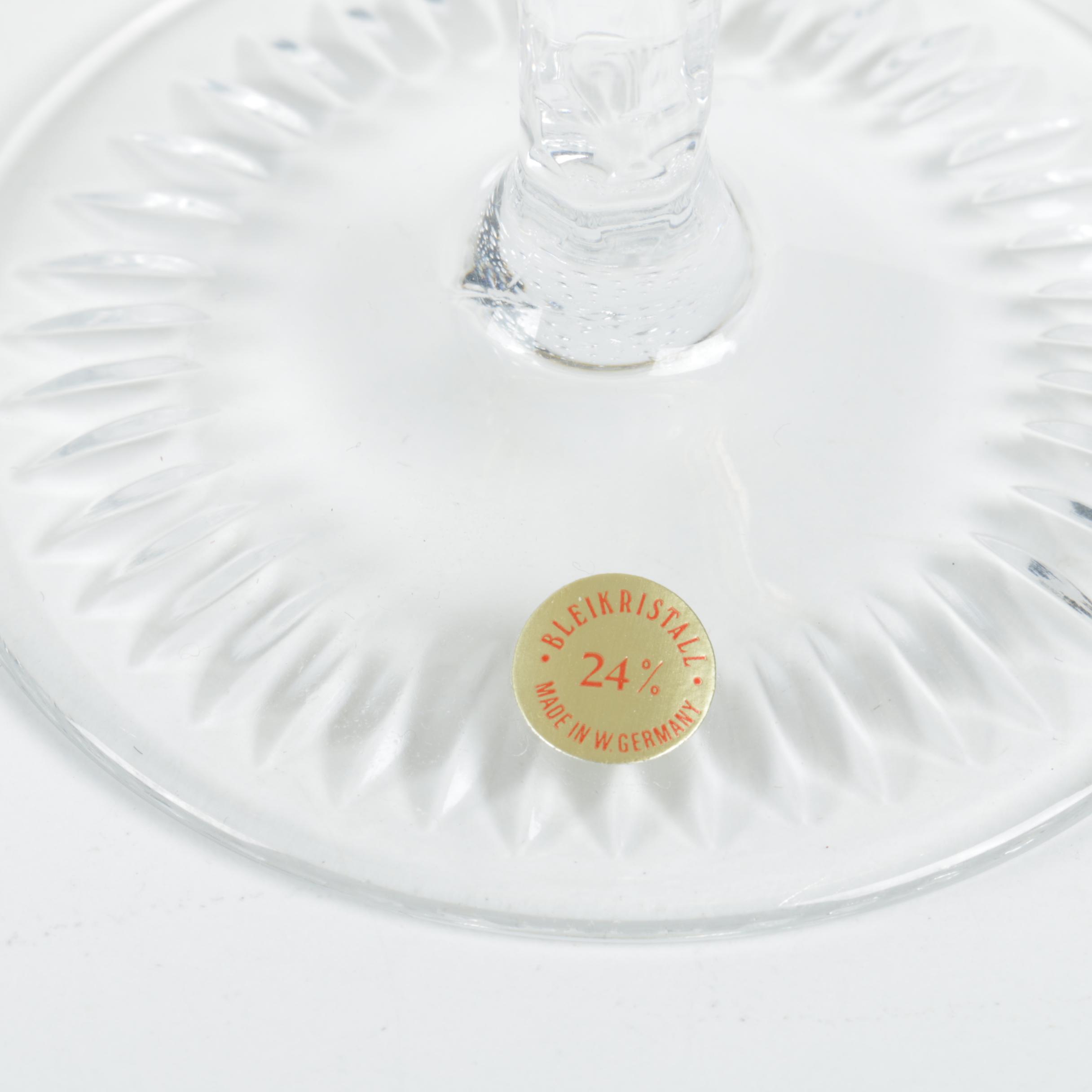 Nachtmann "Traube" Cut to Clear Crystal Champagne Coupes