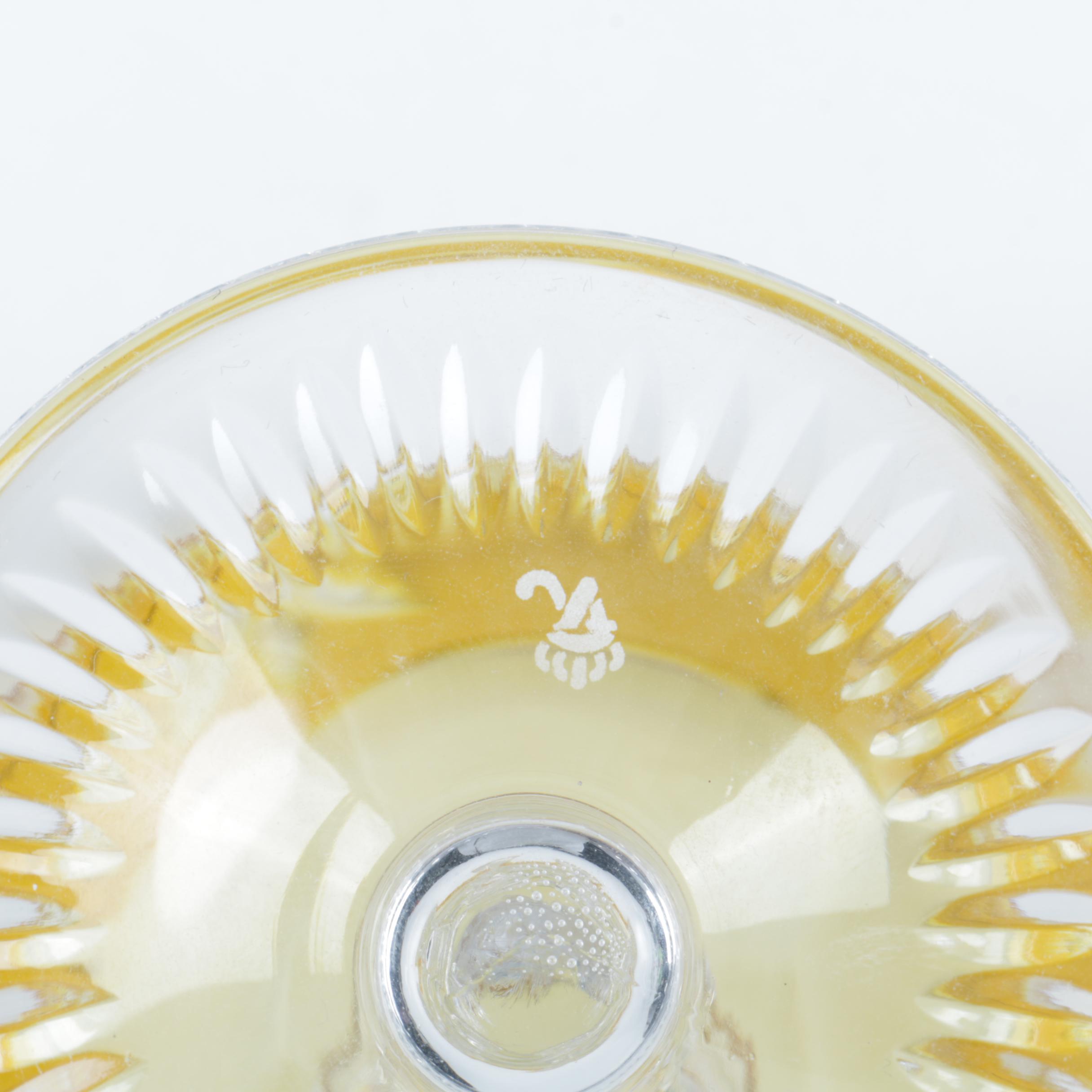 Nachtmann "Traube" Cut to Clear Crystal Champagne Coupes