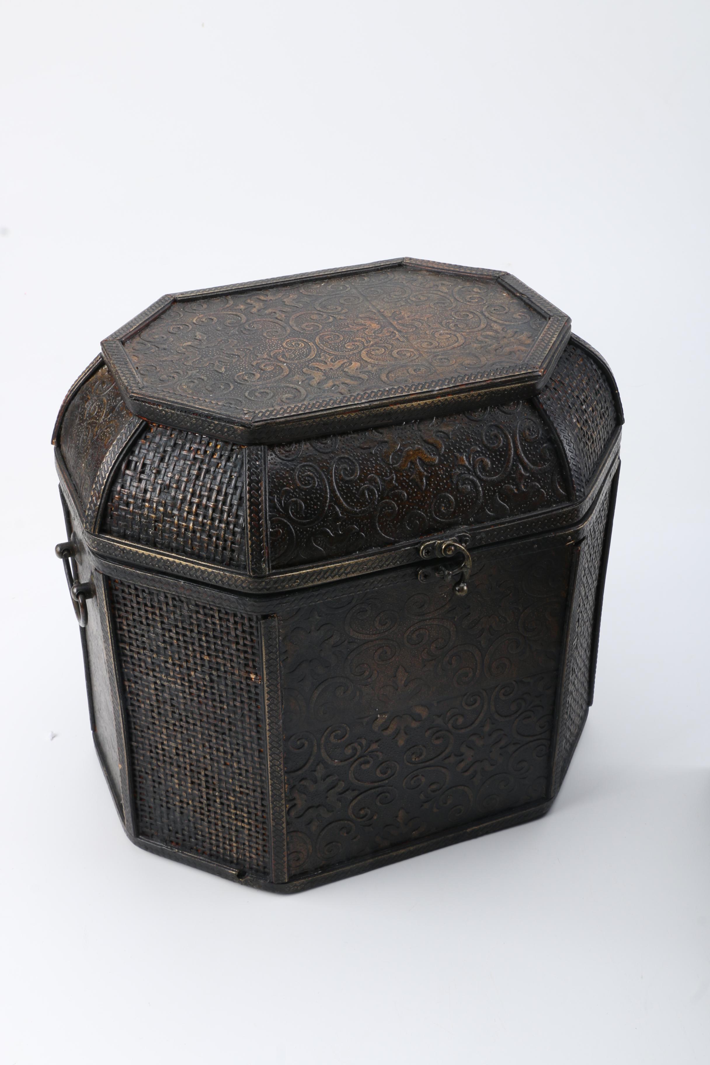 Decorative Metal Storage Containers