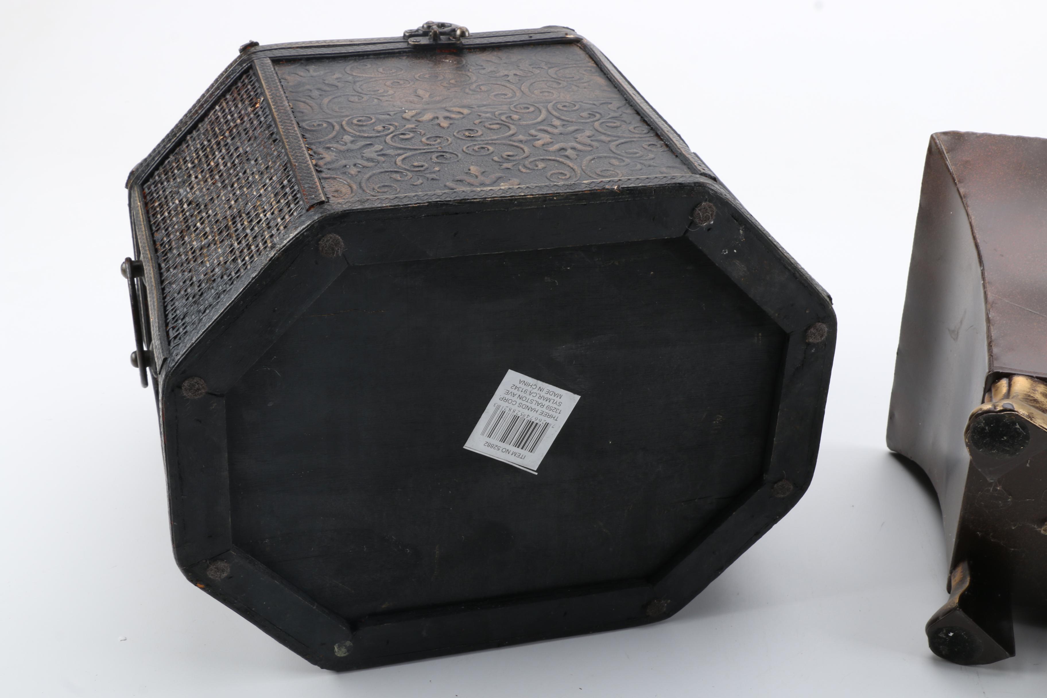 Decorative Metal Storage Containers