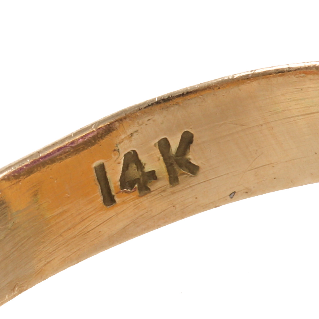 14K Yellow Gold Amethyst Ring