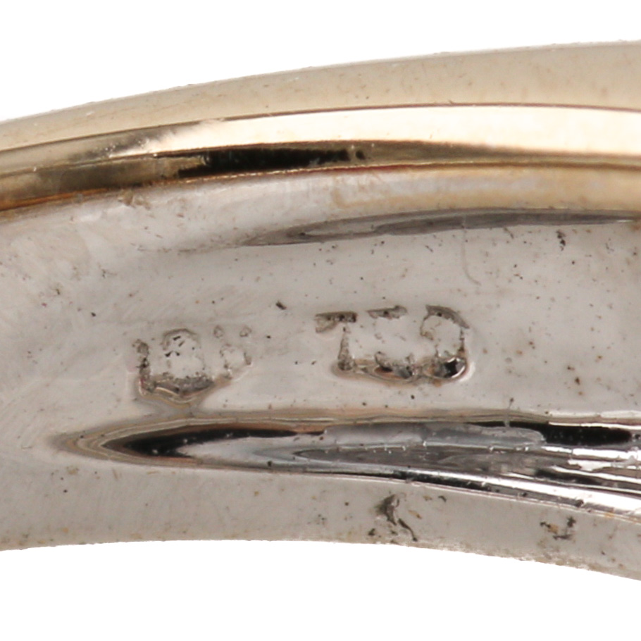 18K Yellow Gold 3.22 CT Pink Tourmaline and Diamond Ring