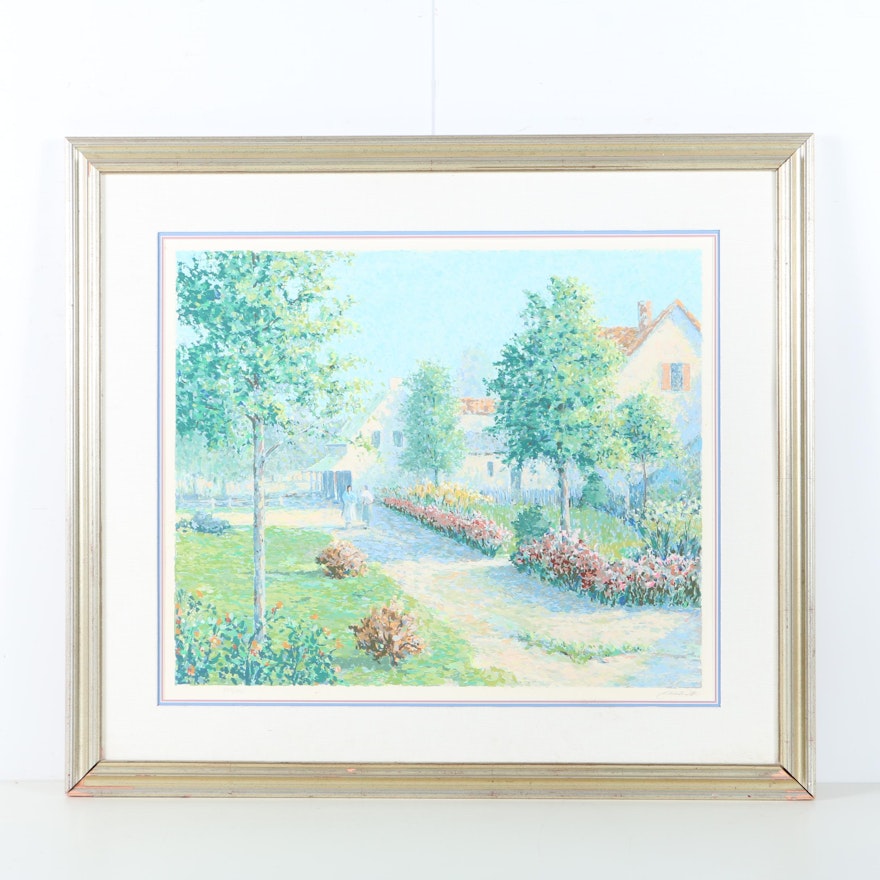 Christian Title Limited Edition Serigraph "Garden Path"