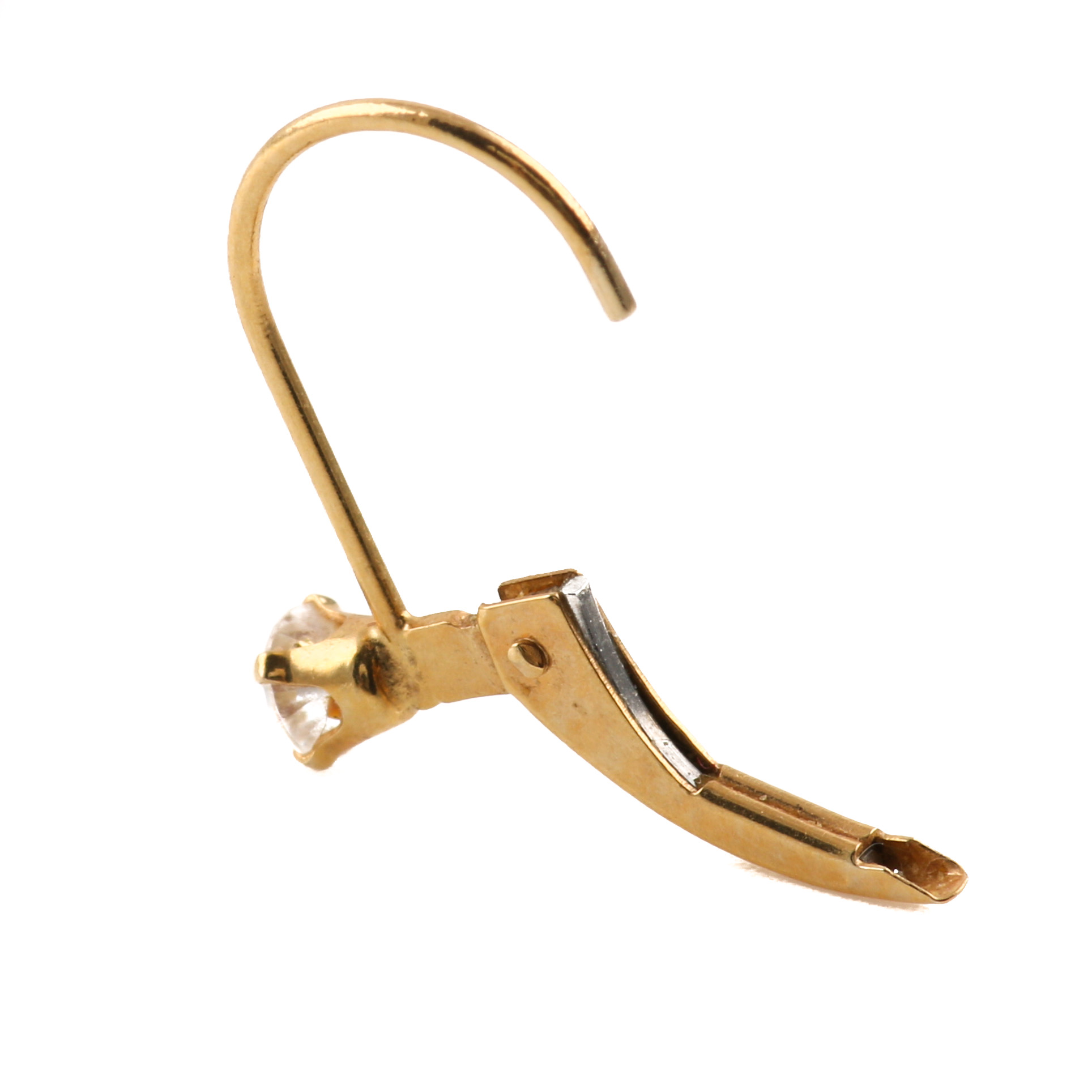 14K Yellow Gold Ring and Cubic Zirconia Earrings