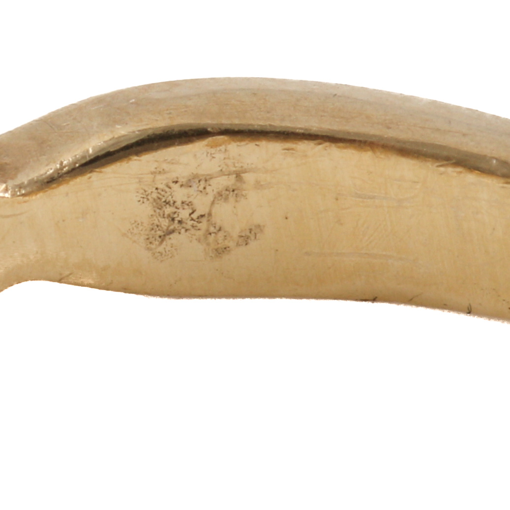 14K Yellow Gold Ring and Cubic Zirconia Earrings