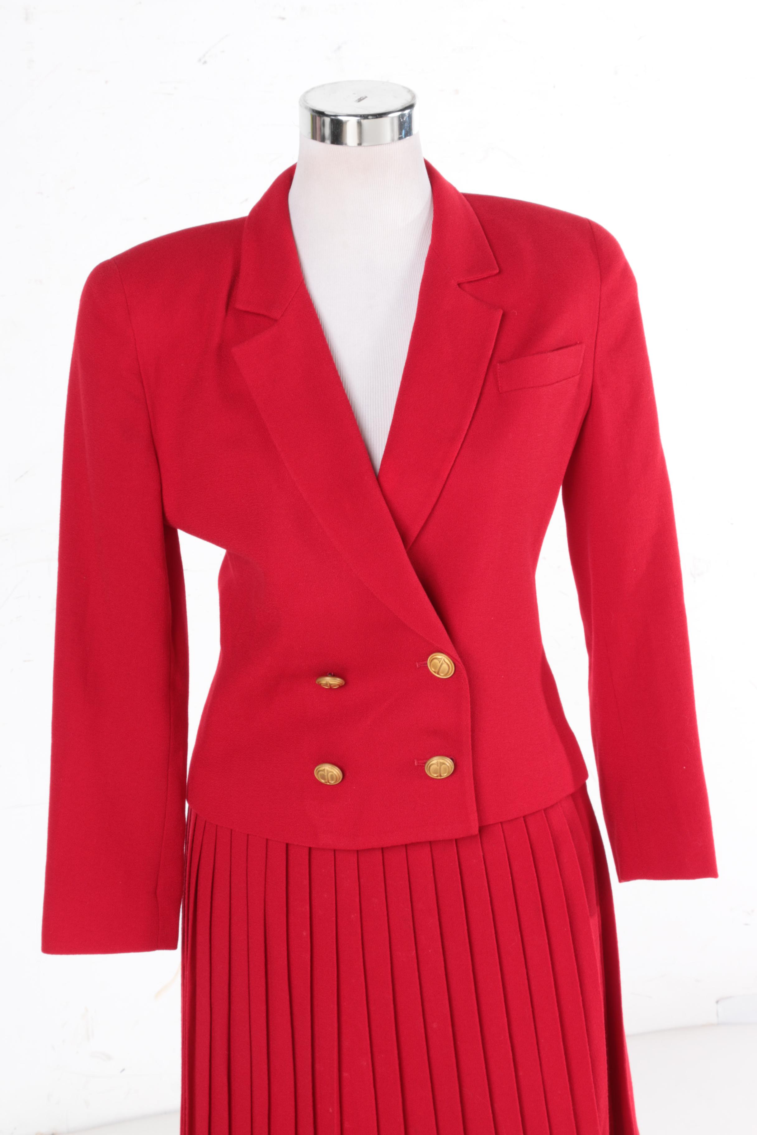 Women's Vintage Christian Dior Wool Suit