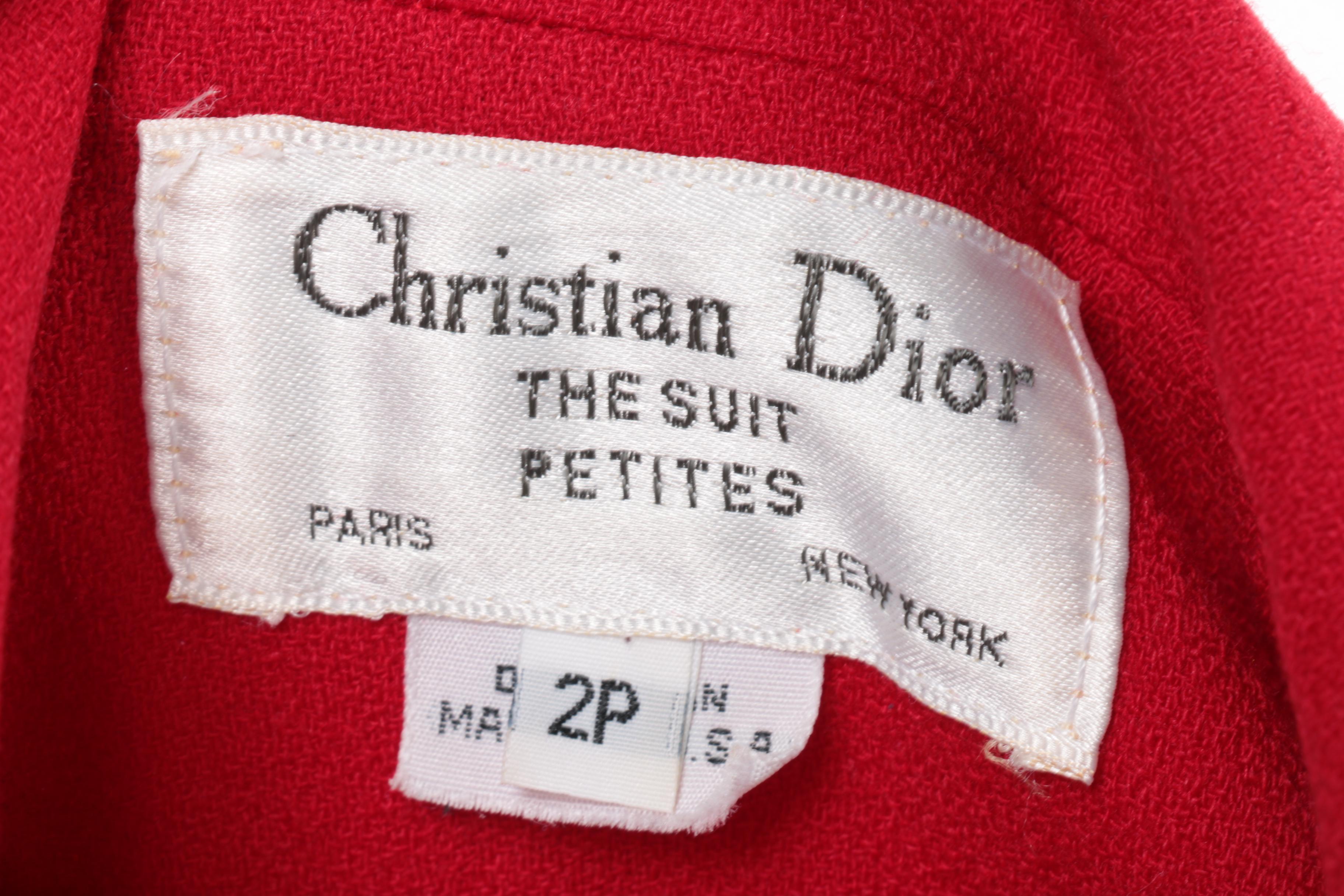 Women's Vintage Christian Dior Wool Suit
