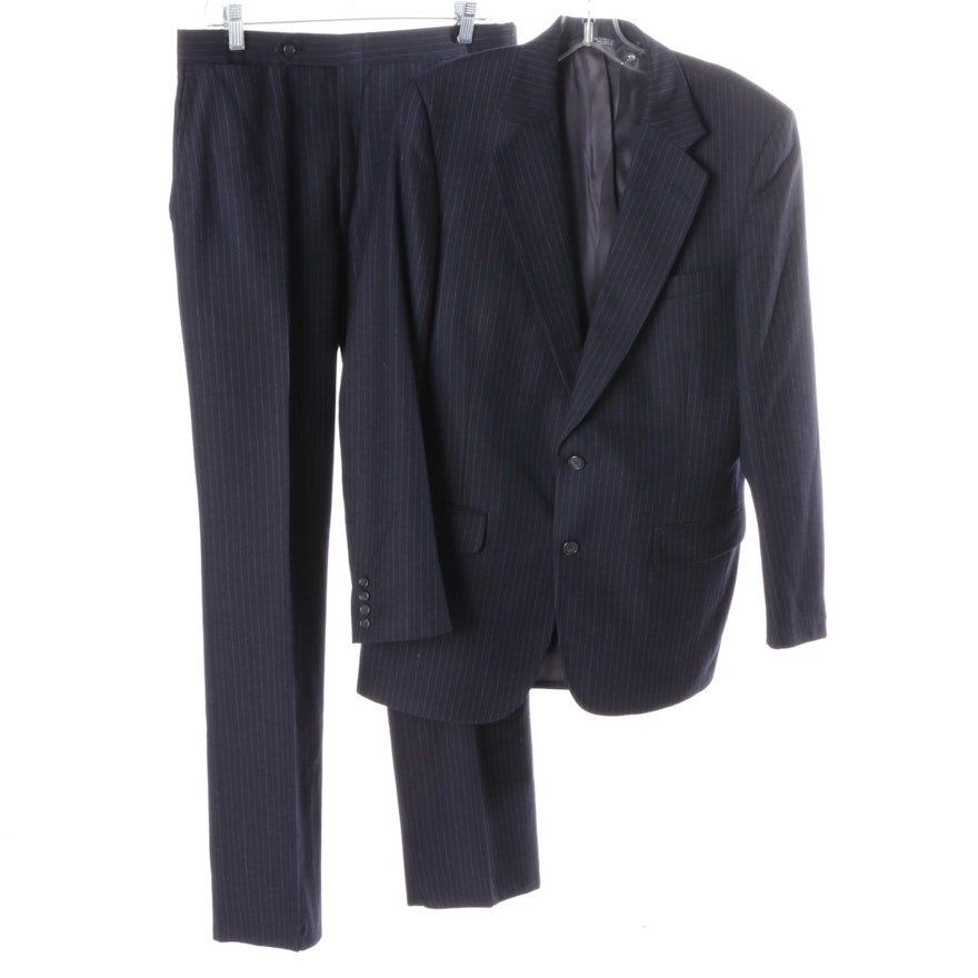 Men's Burberrys Wool Pinstripe Suit