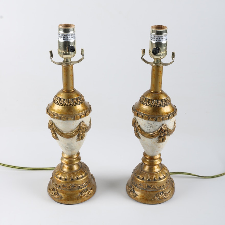 Neoclassical Metal Table Lamps