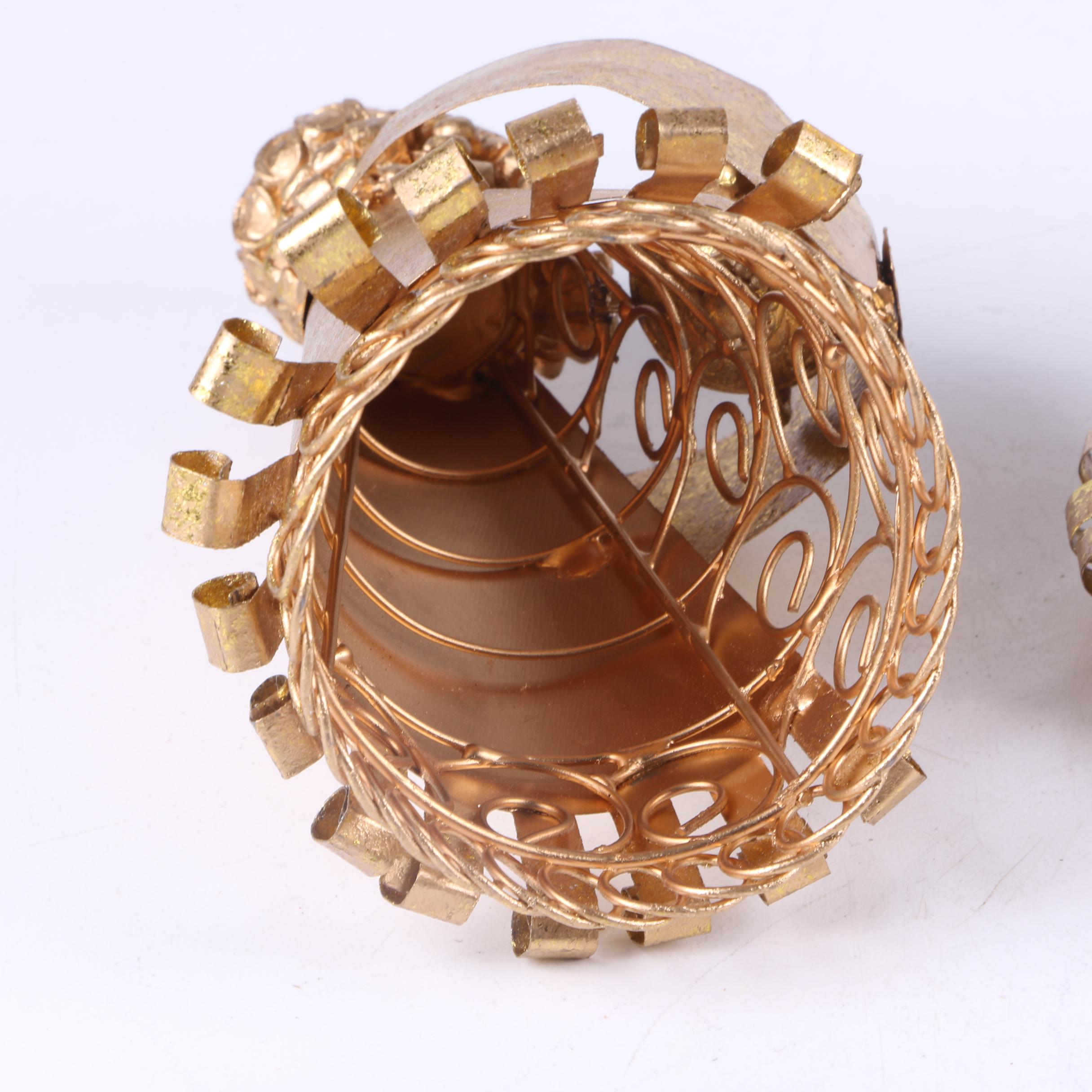 Three King Ornaments and Metal Base