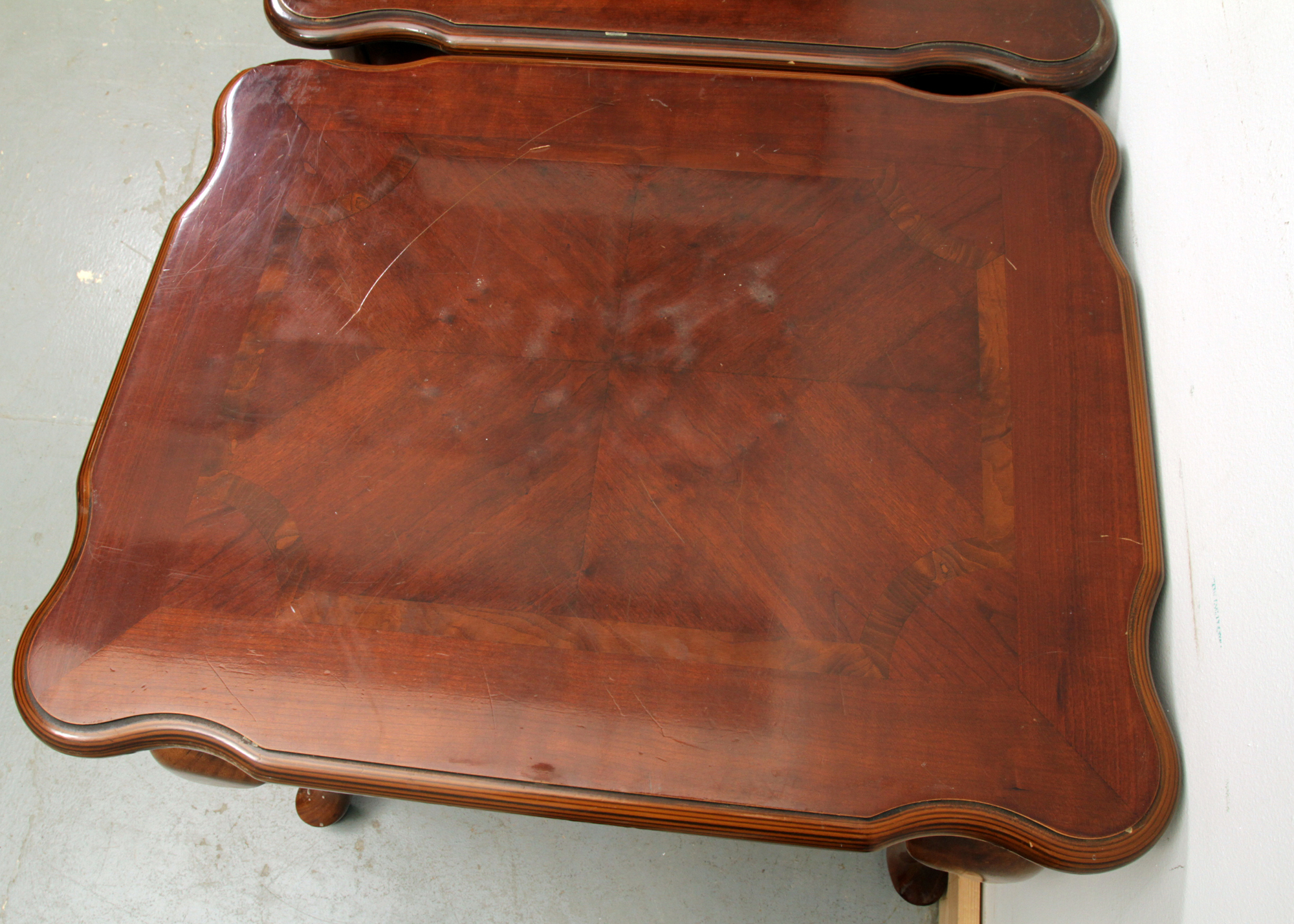Pair of Queen Anne Style End Tables