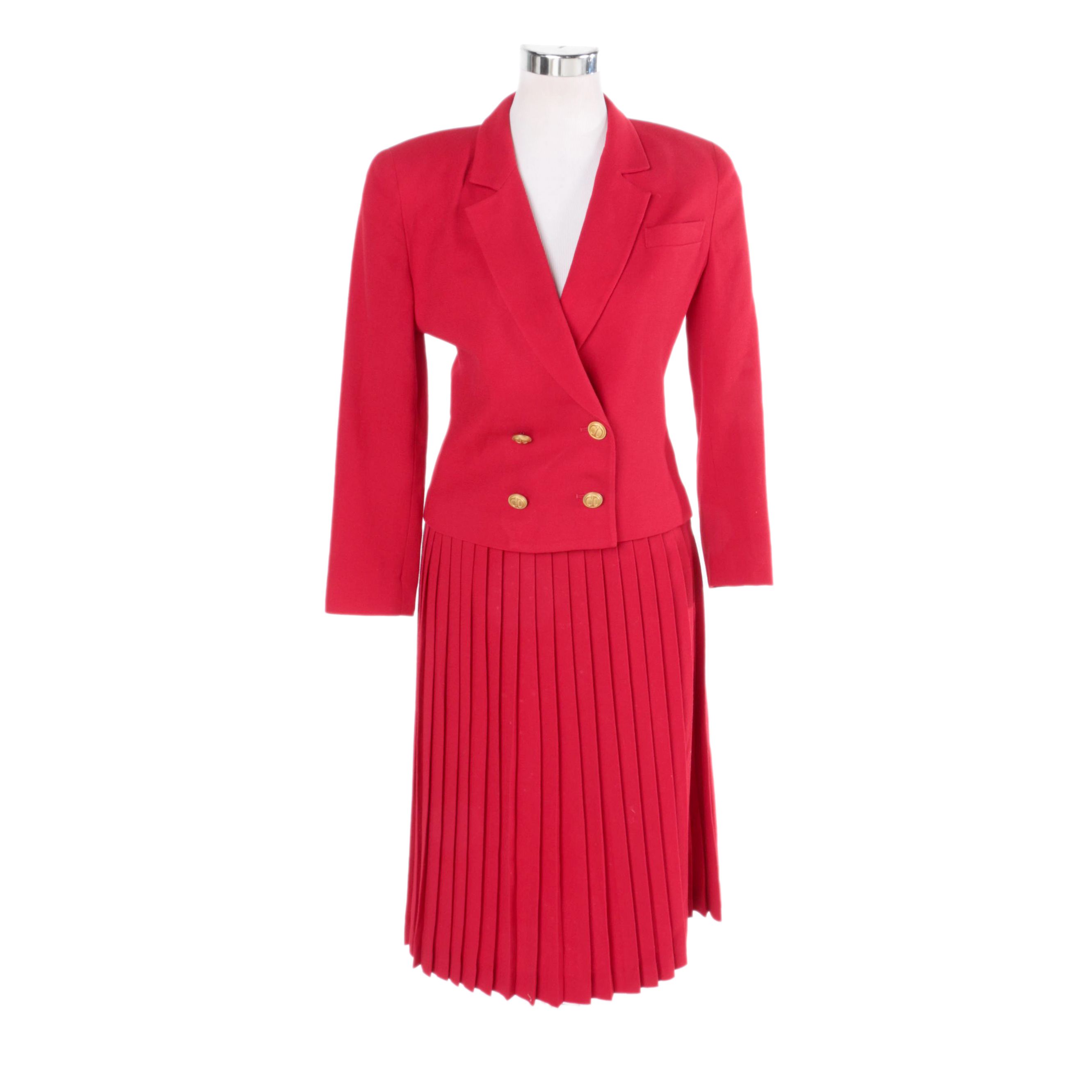 Women's Vintage Christian Dior Wool Suit