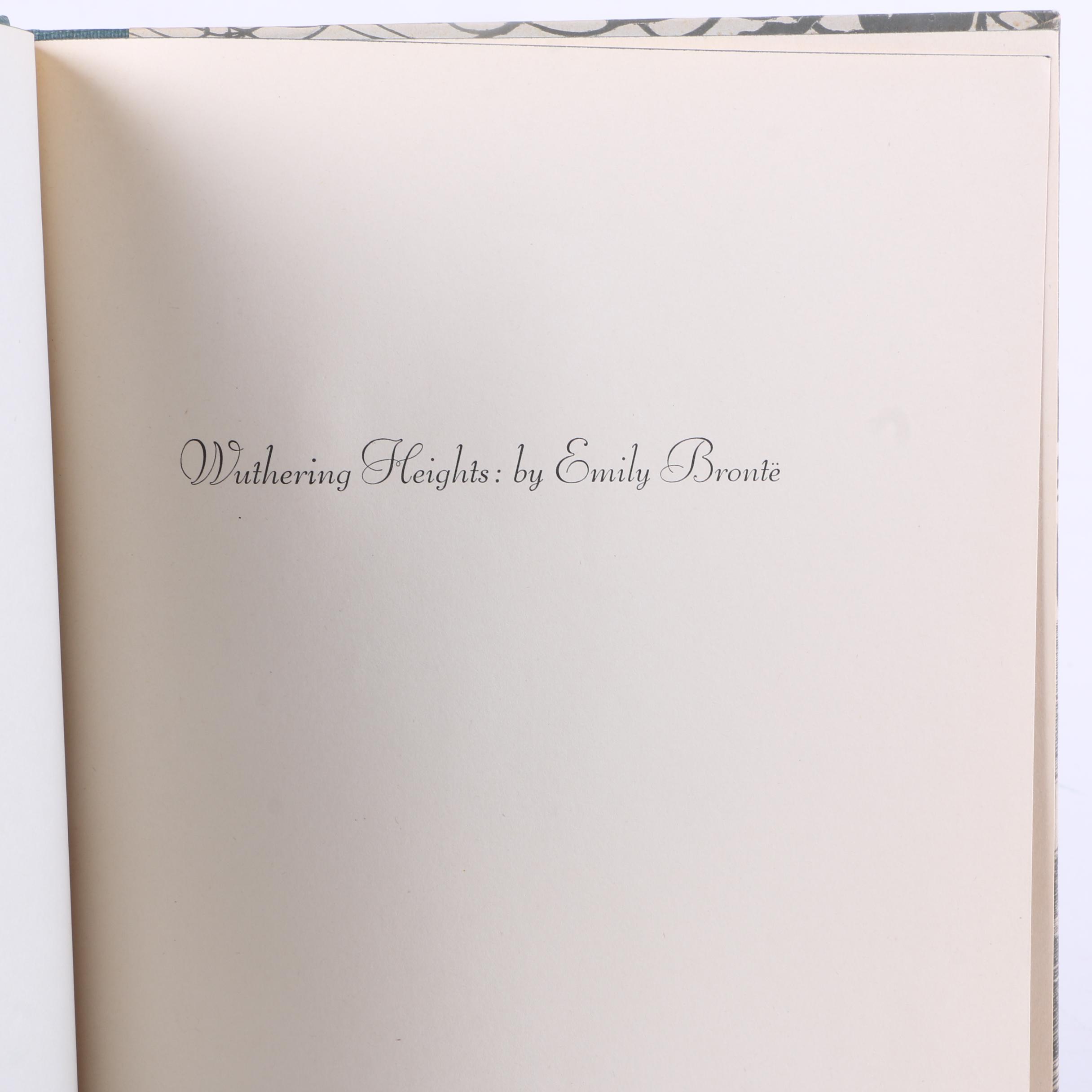 1943 "Jane Eyre" and "Wuthering Heights" with Fritz Eichenberg Engravings