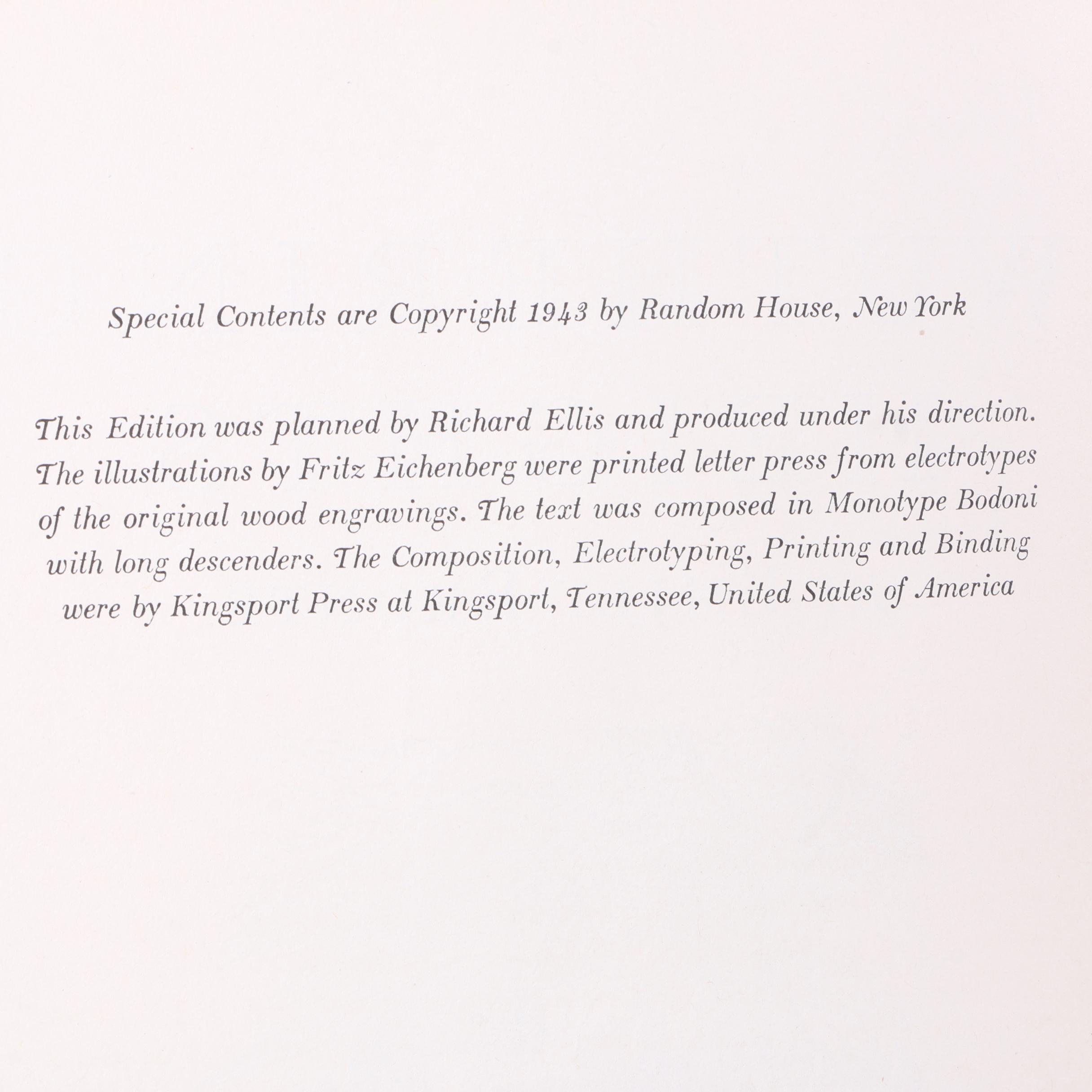 1943 "Jane Eyre" and "Wuthering Heights" with Fritz Eichenberg Engravings