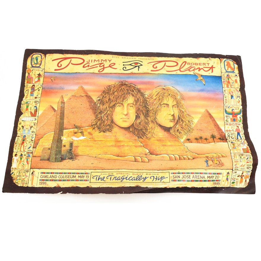 1995 Jimmy Page & Robert Plant Tour Poster