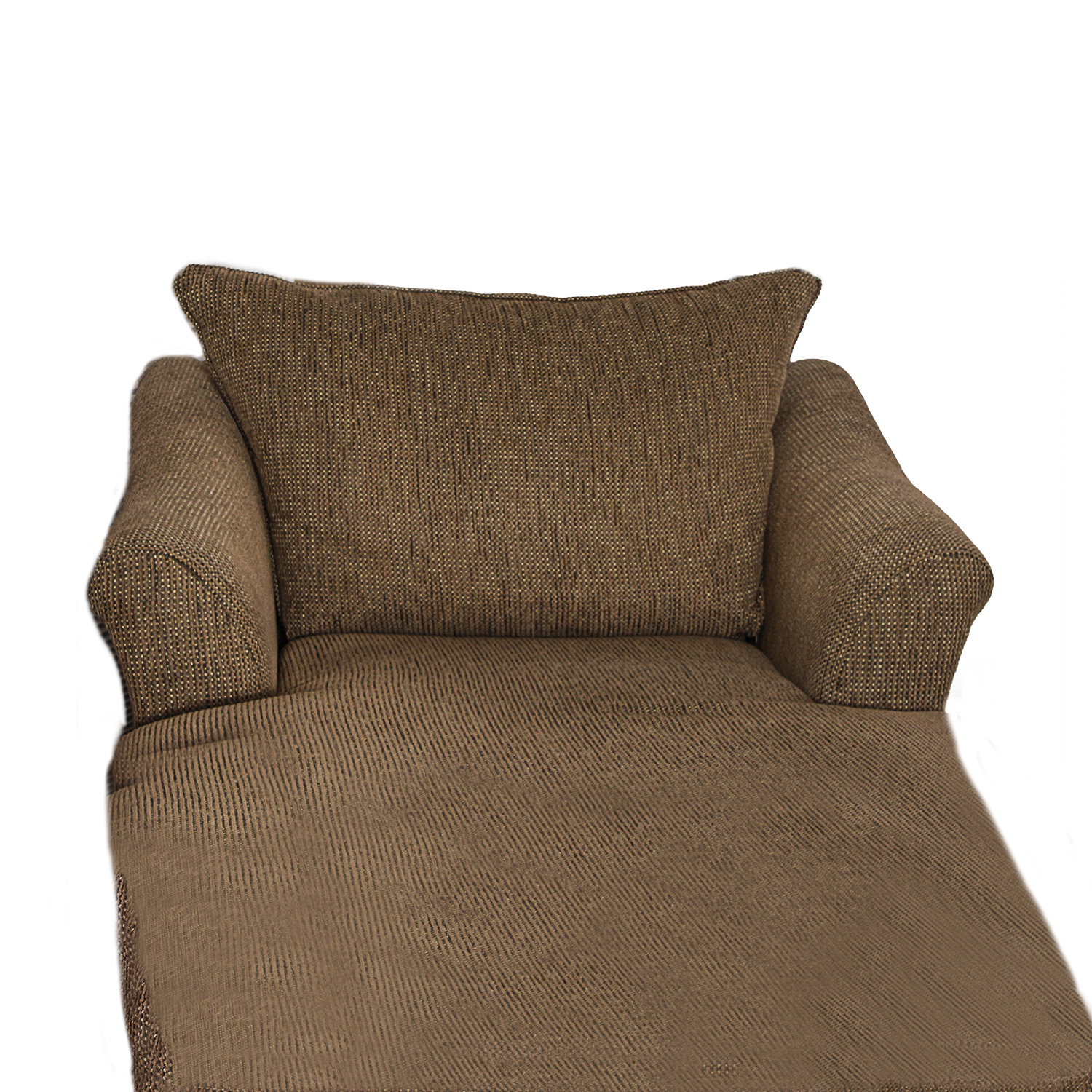 Havertys Brown-Upholstered Chaise Lounge