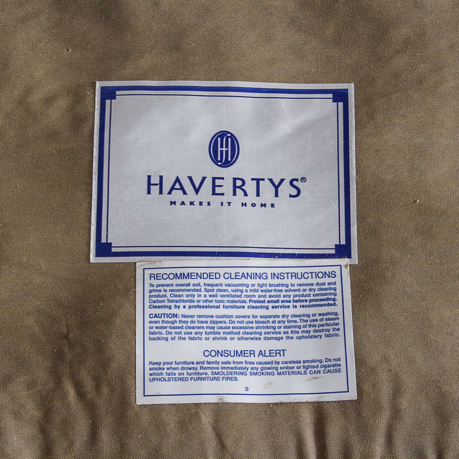 Havertys Brown-Upholstered Chaise Lounge
