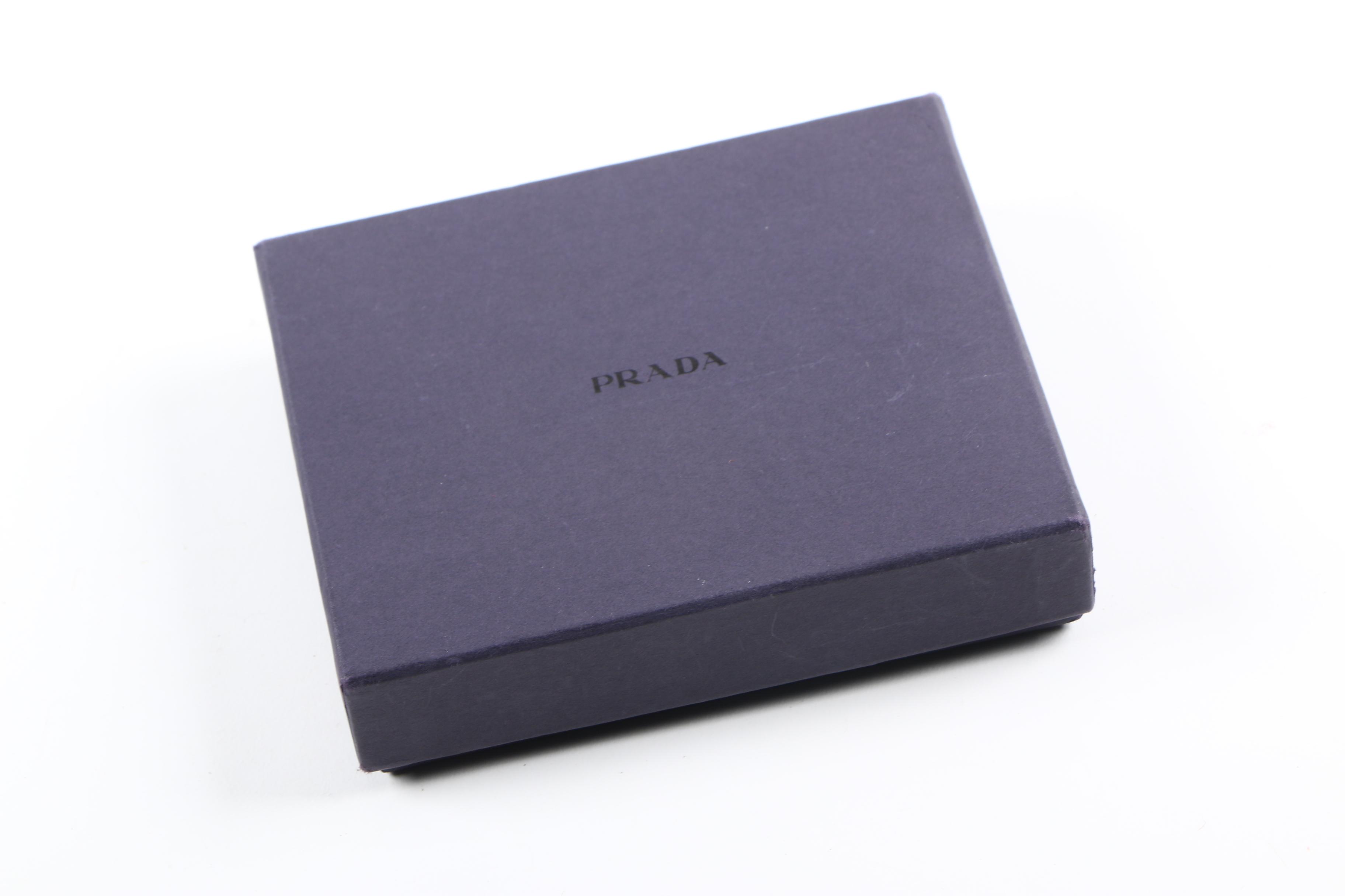 Prada Leather Butterfly Key Chain