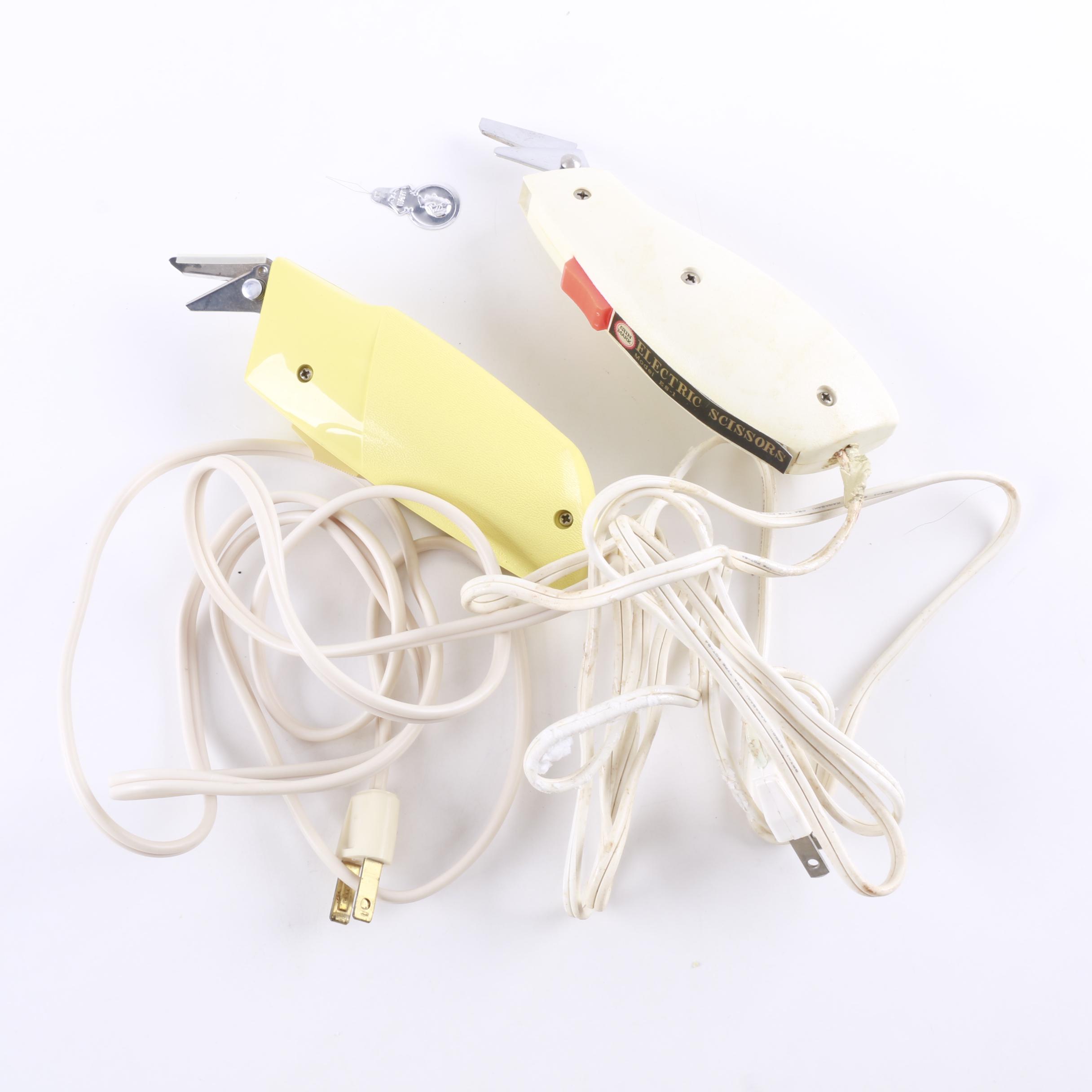 Vintage Electric Scissors by Hamilton Beach and Sun Mark