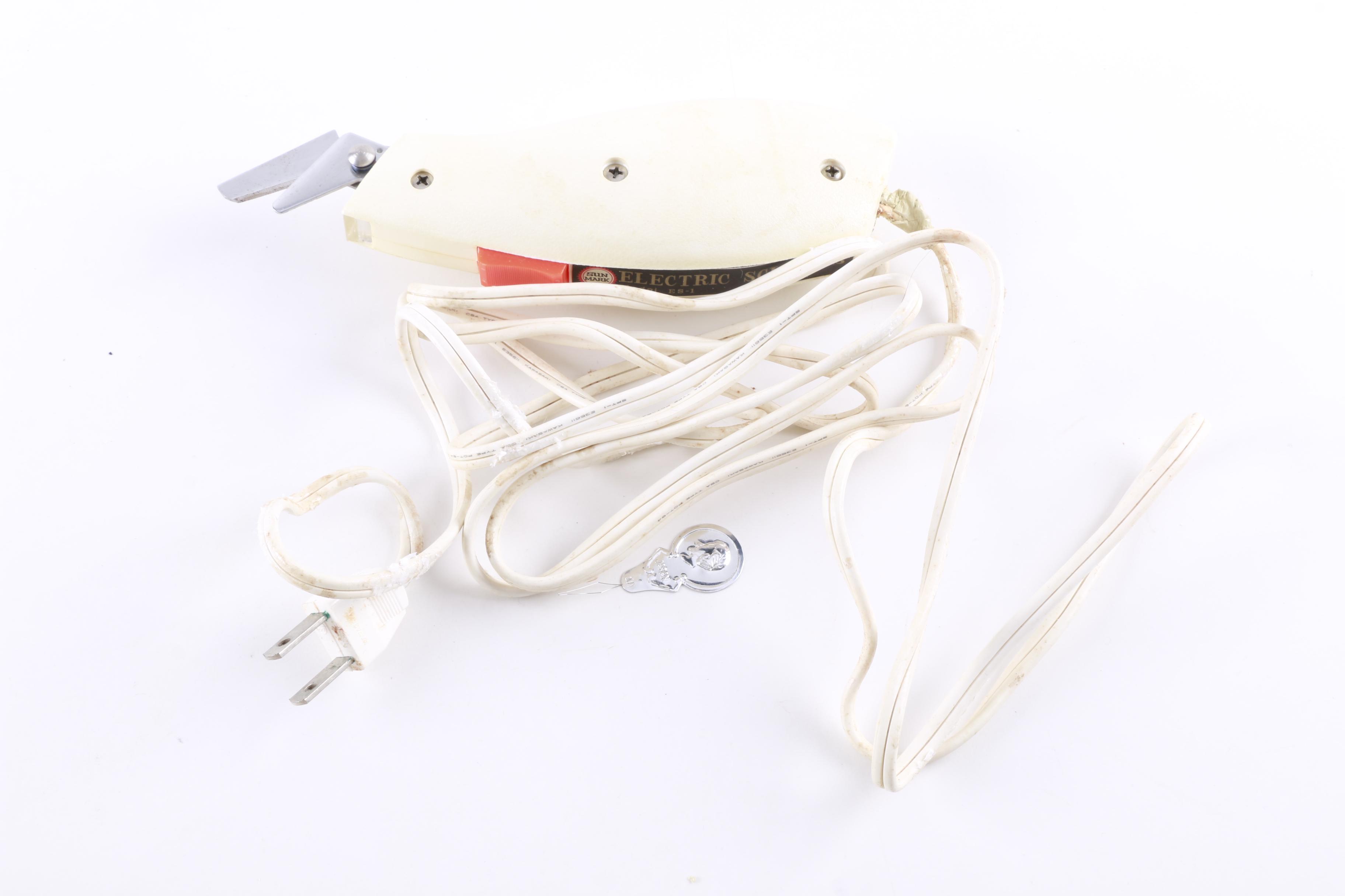 Vintage Electric Scissors by Hamilton Beach and Sun Mark