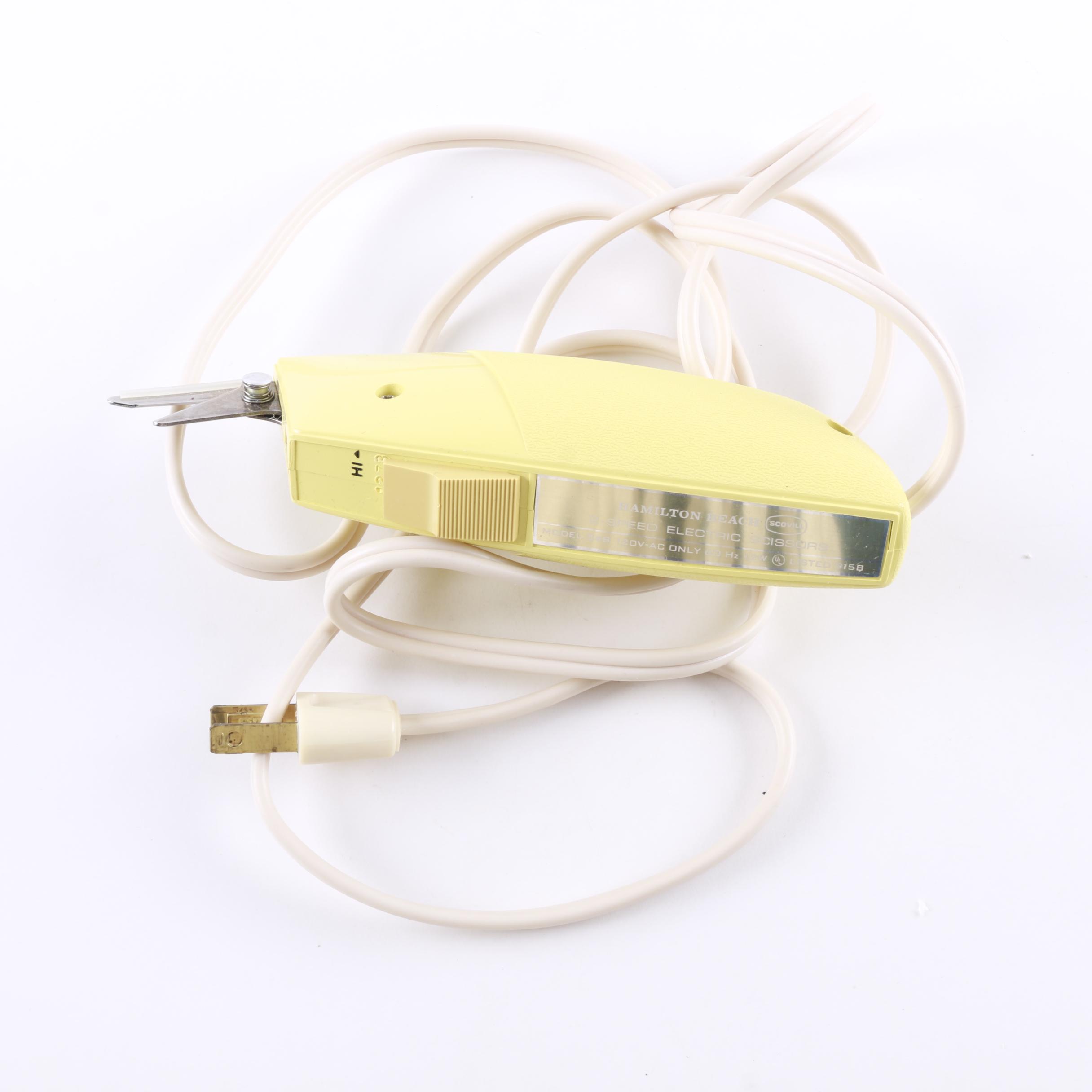 Vintage Electric Scissors by Hamilton Beach and Sun Mark