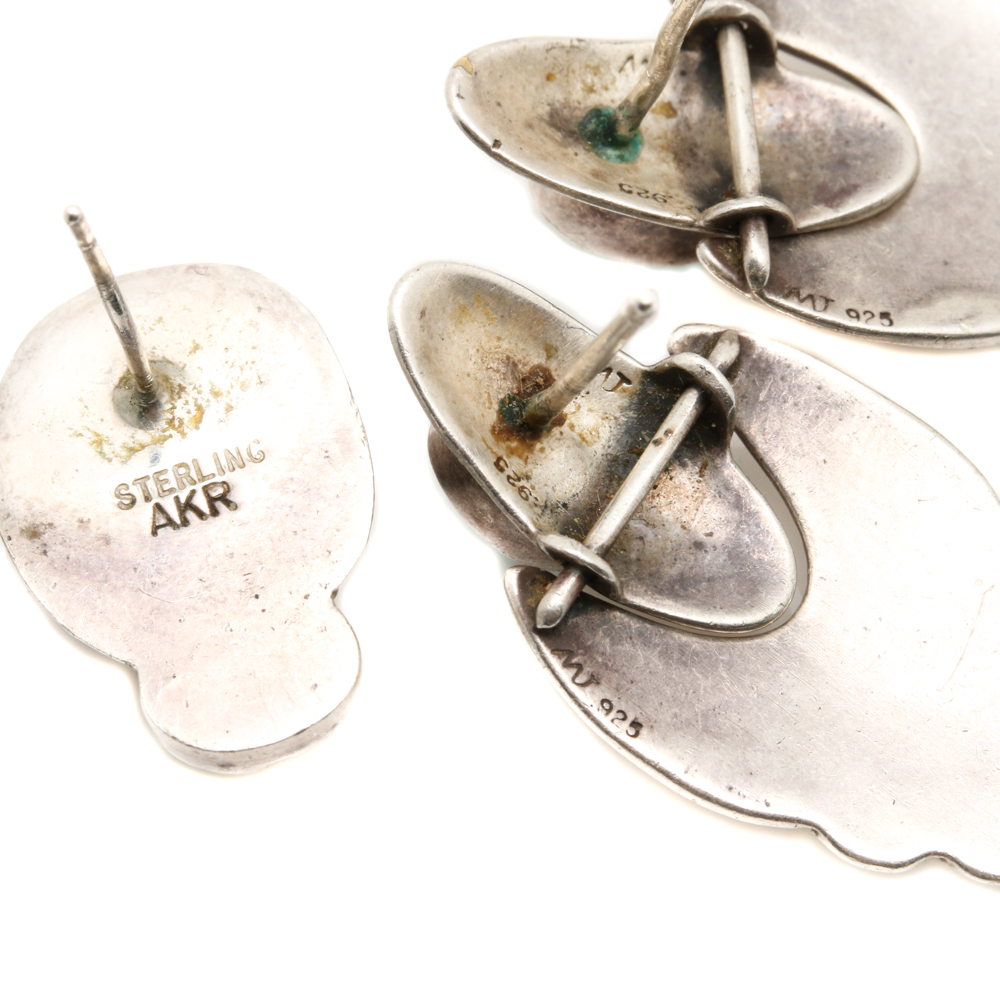 Sterling Silver Southwestern Style Jewelry Including Carolyn Pollack