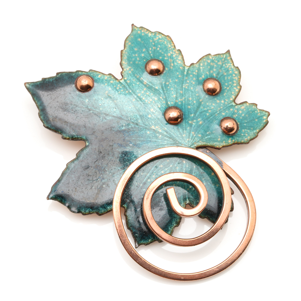 Collection of Copper Jewelry Including Matisse and Renoir