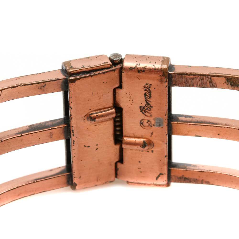 Collection of Copper Jewelry Including Matisse and Renoir